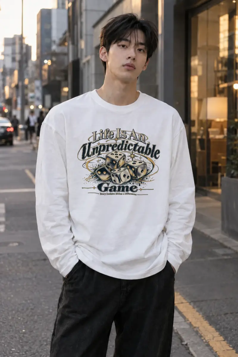 "Life Is Unpredictable" Unisex Longsleeve T-shirt | Gildan 2400