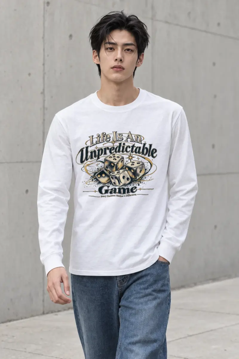 "Life Is Unpredictable" Unisex Longsleeve T-shirt