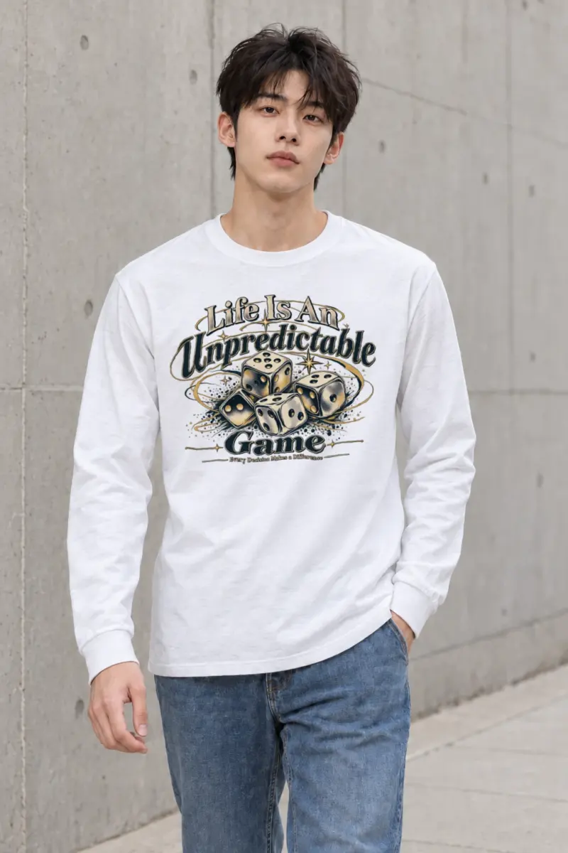 "Life Is Unpredictable" Unisex Longsleeve T-shirt | Gildan 2400