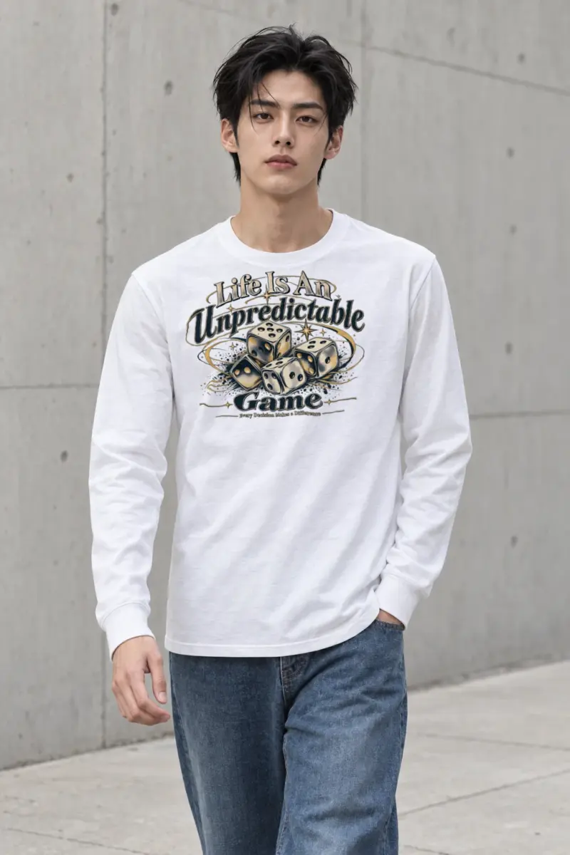 "Life Is Unpredictable" Unisex Longsleeve T-shirt