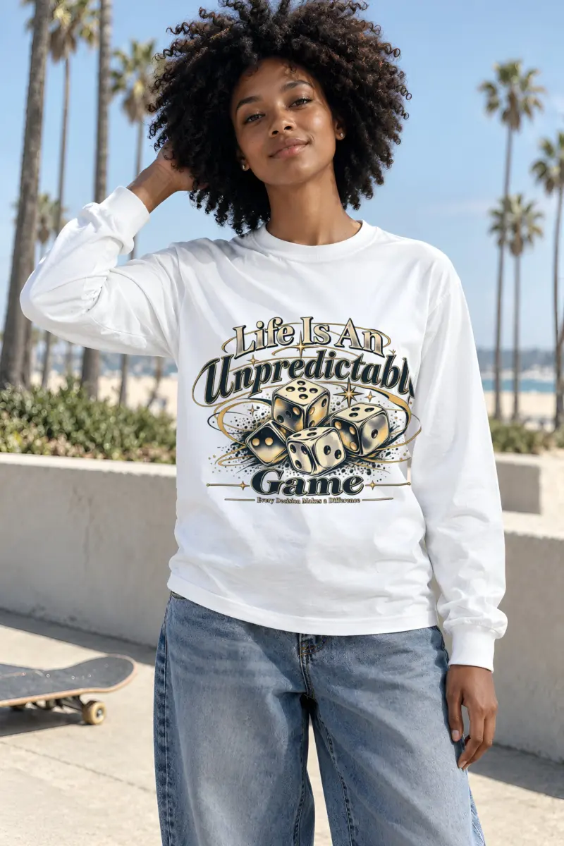 "Life Is Unpredictable" Unisex Longsleeve T-shirt