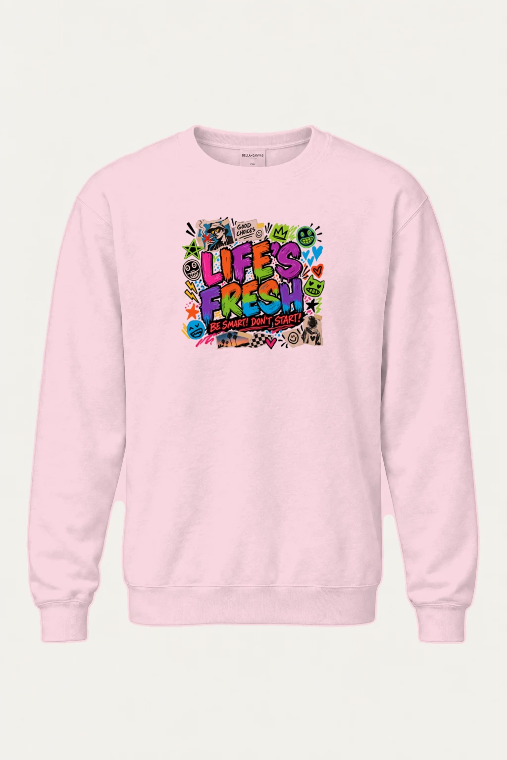 "Lifes Fresh Graffiti" Heavy Blend Unisex Crewneck Sweatshirt | Gildan 18000