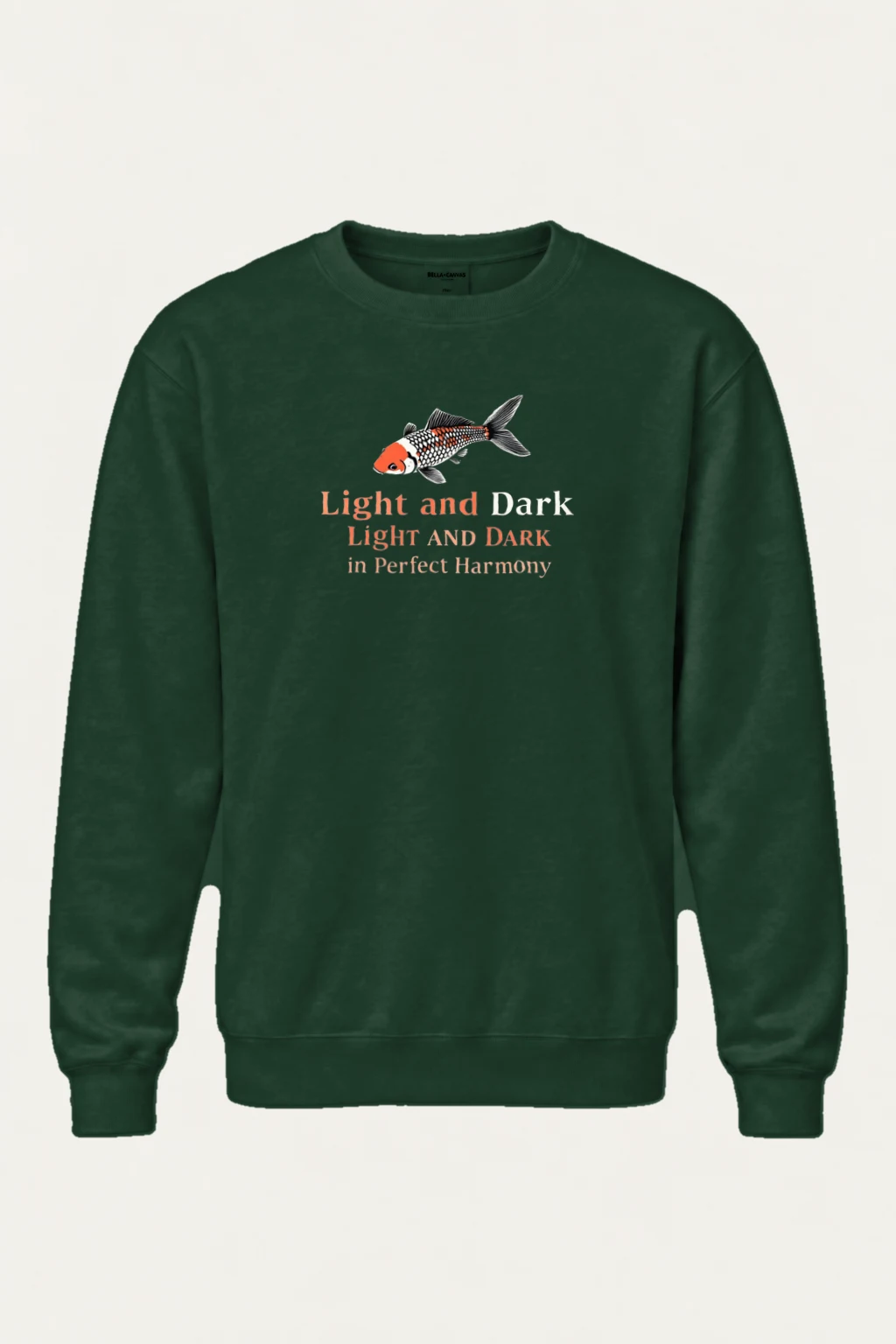 "Light and Dark" Heavy Blend Unisex Crewneck Sweatshirt | Gildan 18000
