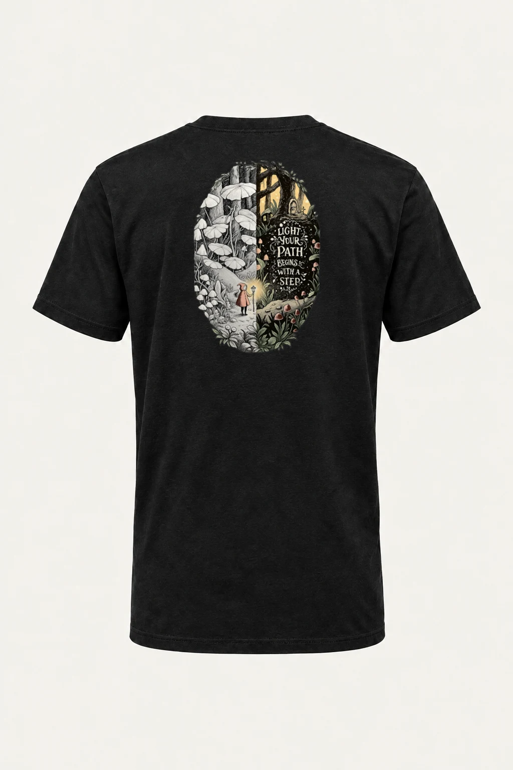 "Light Your Path" Heavyweight Unisex Crewneck T-shirt | Gildan 5000