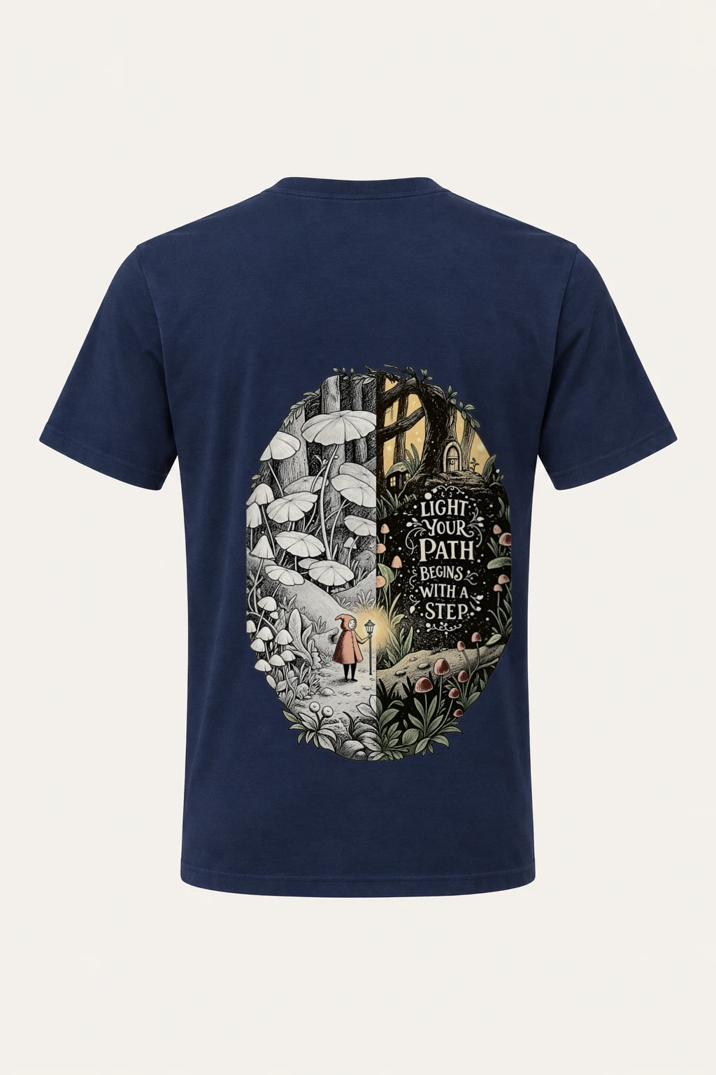 "Light Your Path" Heavyweight Unisex Crewneck T-shirt | Gildan 5000