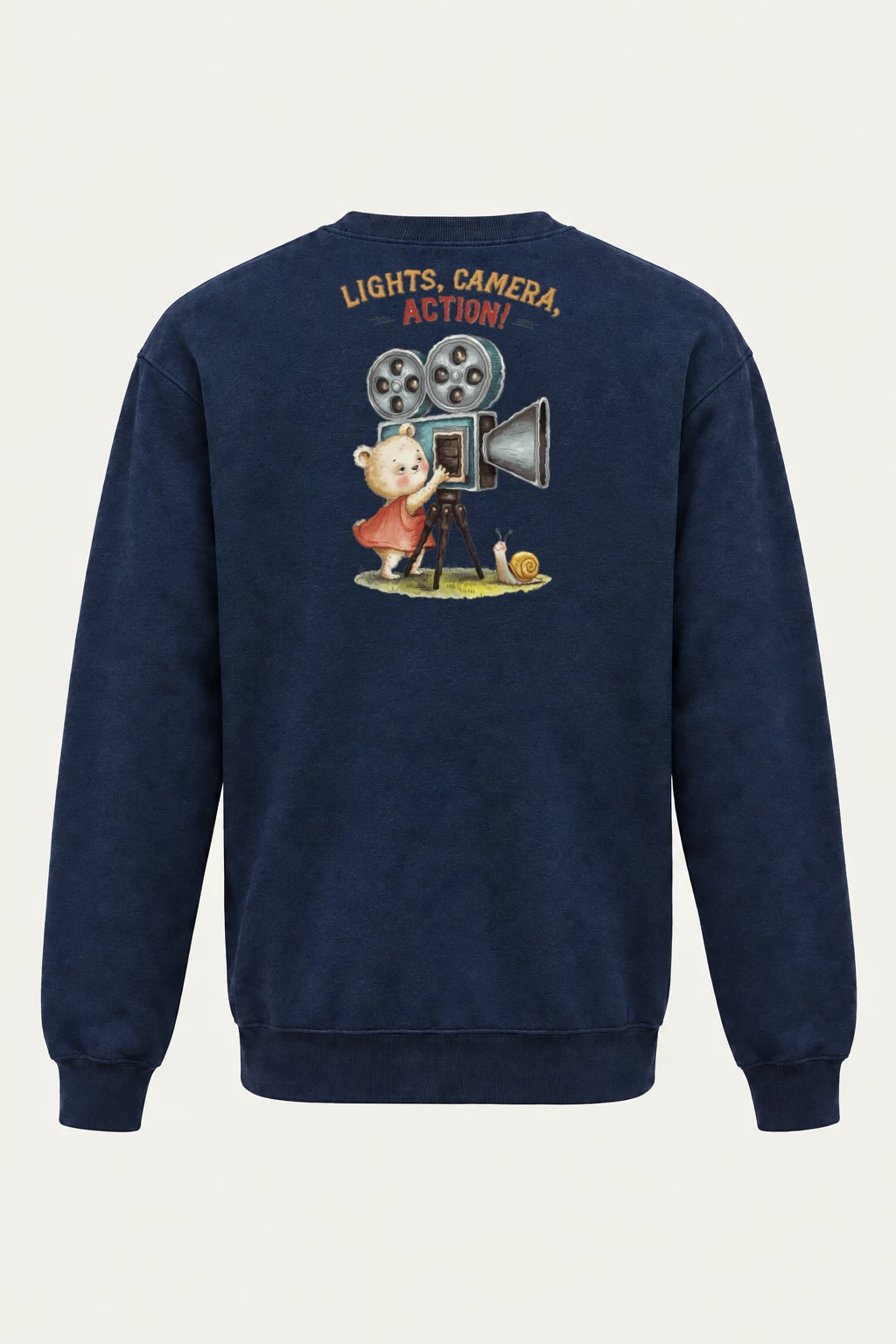"Lights, Camera, Action!" Heavy Blend Unisex Crewneck Sweatshirt | Gildan 18000