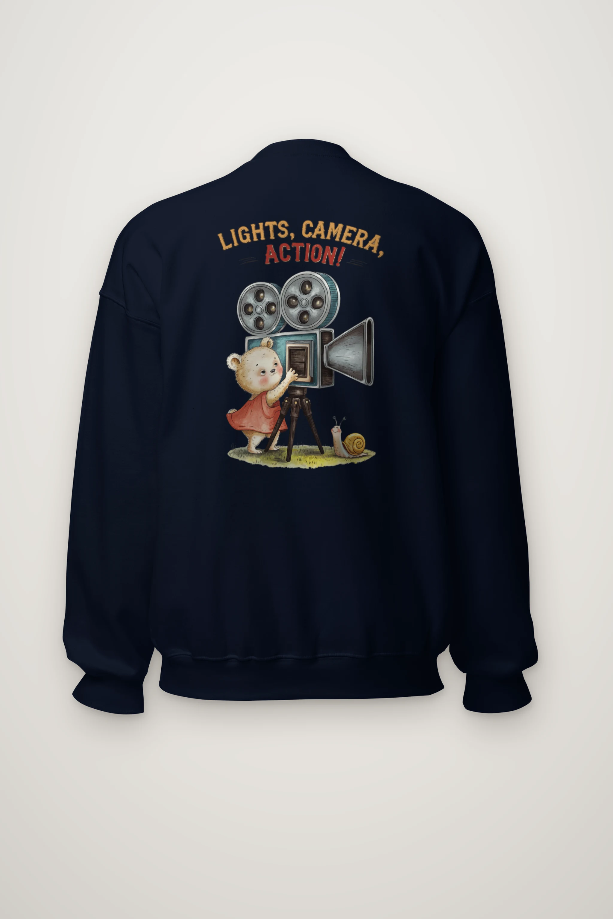 "Lights, Camera, Action!" Heavy Blend Unisex Crewneck Sweatshirt