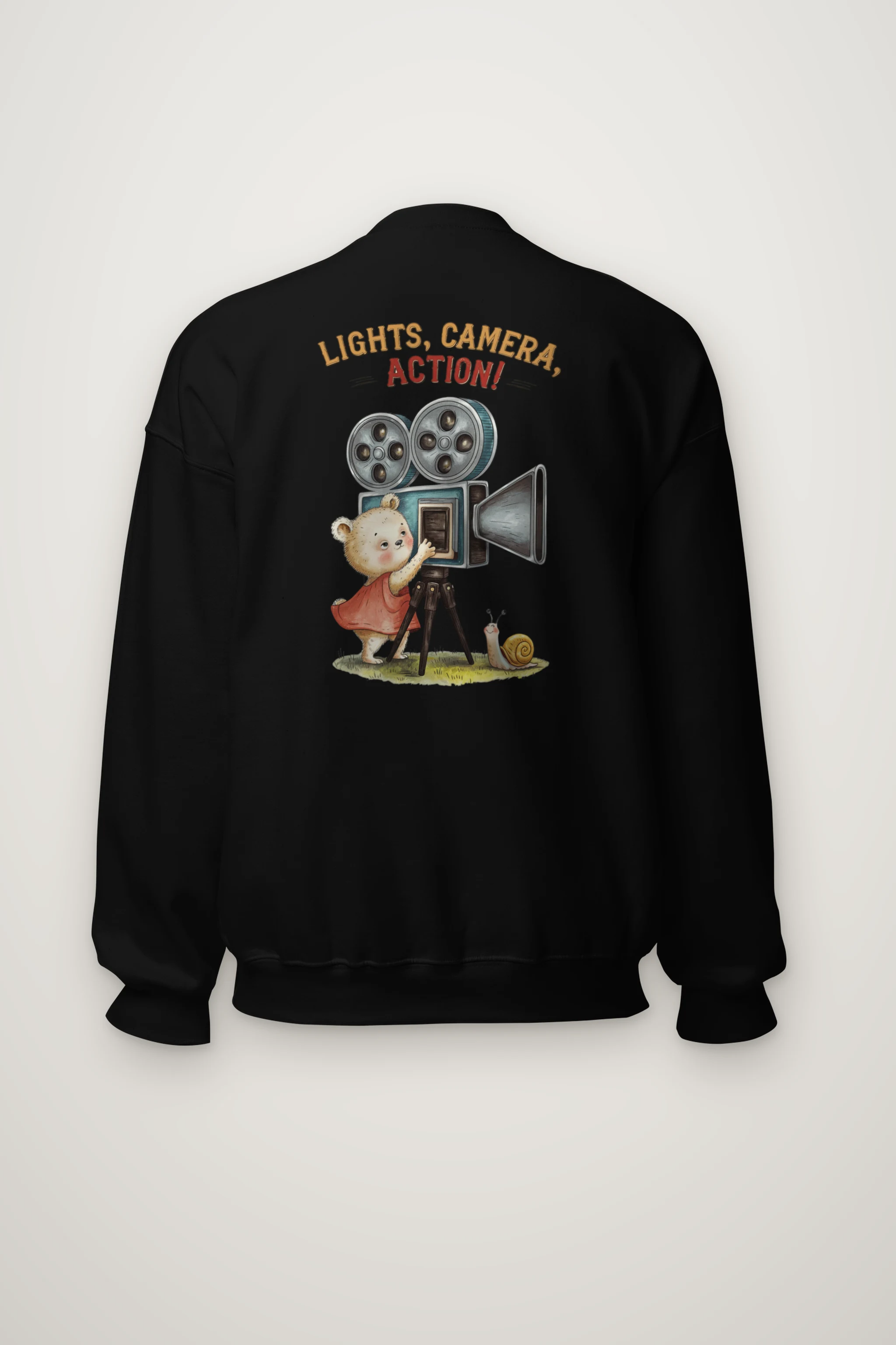 "Lights, Camera, Action!" Heavy Blend Unisex Crewneck Sweatshirt