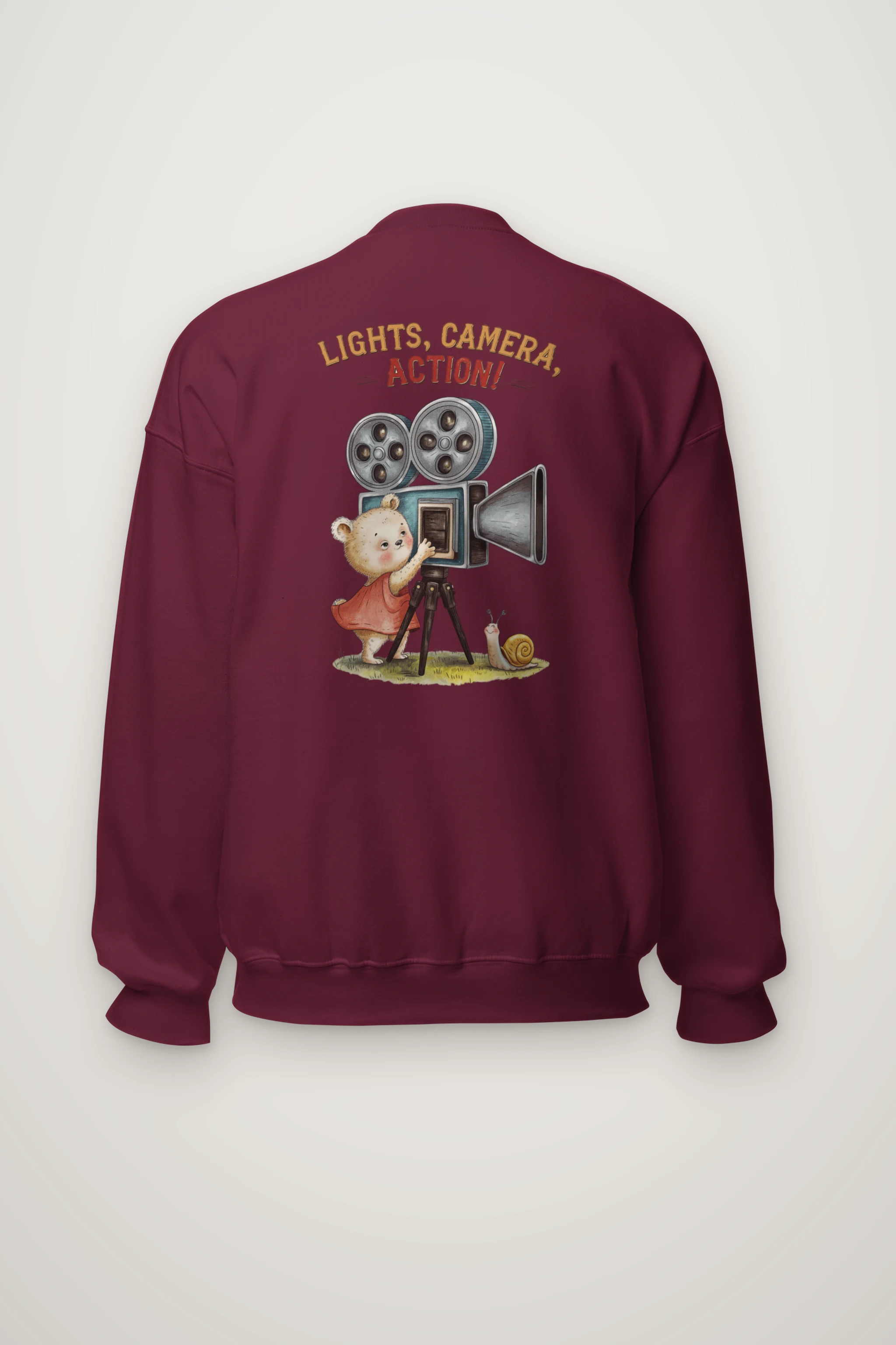 "Lights, Camera, Action!" Heavy Blend Unisex Crewneck Sweatshirt