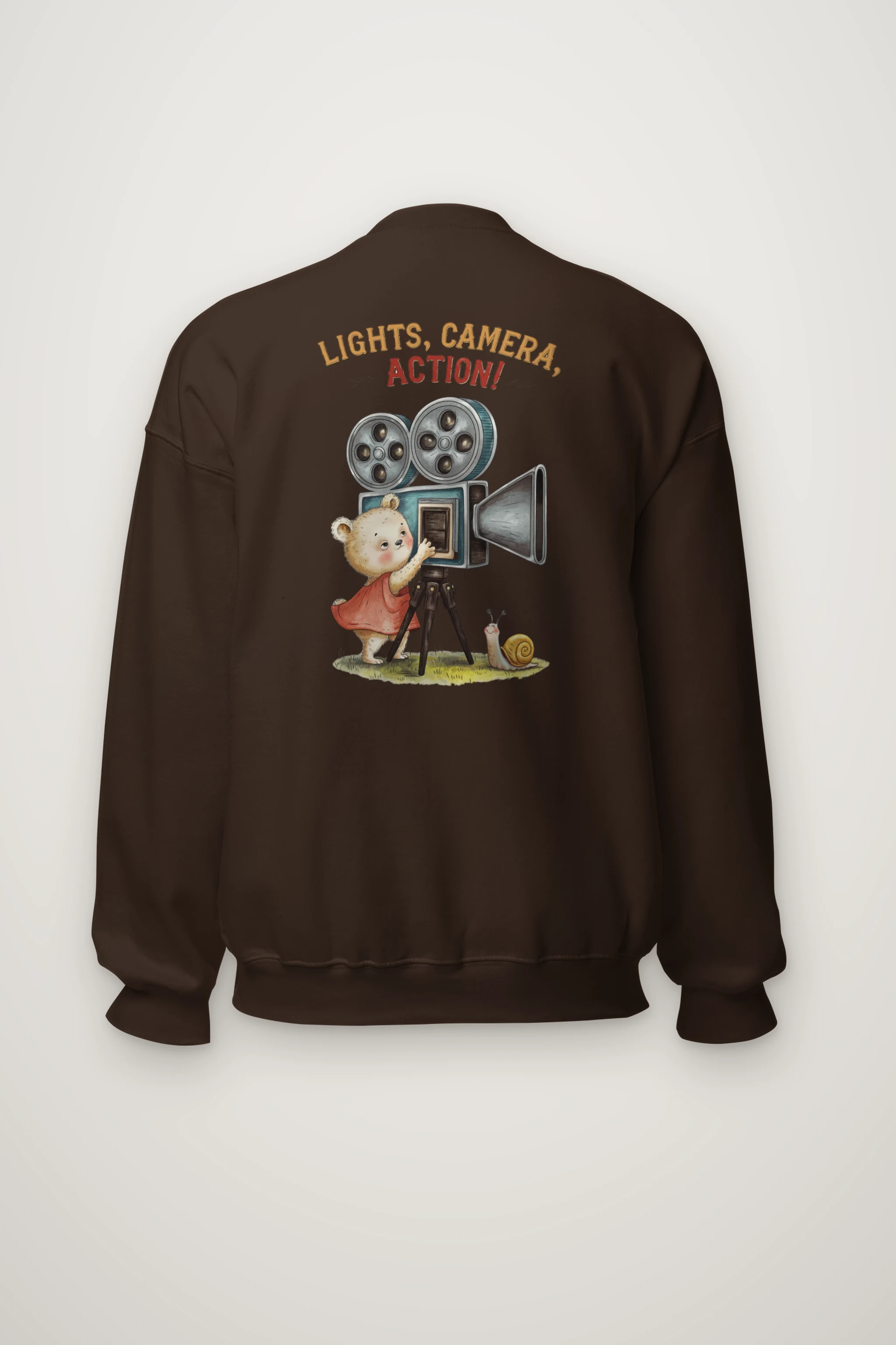 "Lights, Camera, Action!" Heavy Blend Unisex Crewneck Sweatshirt