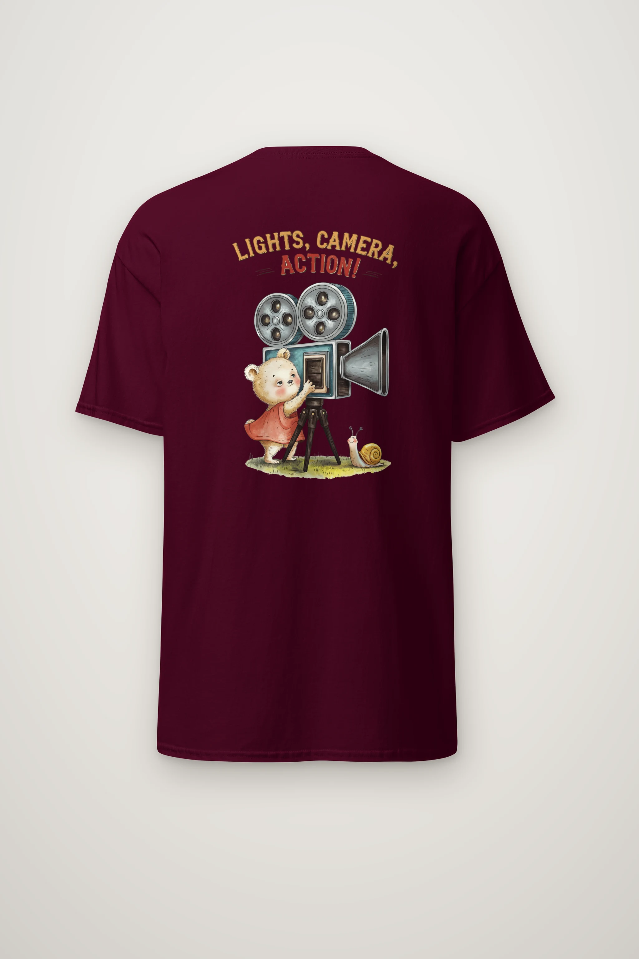"Lights Camera Action" Heavyweight Unisex Crewneck T-shirt