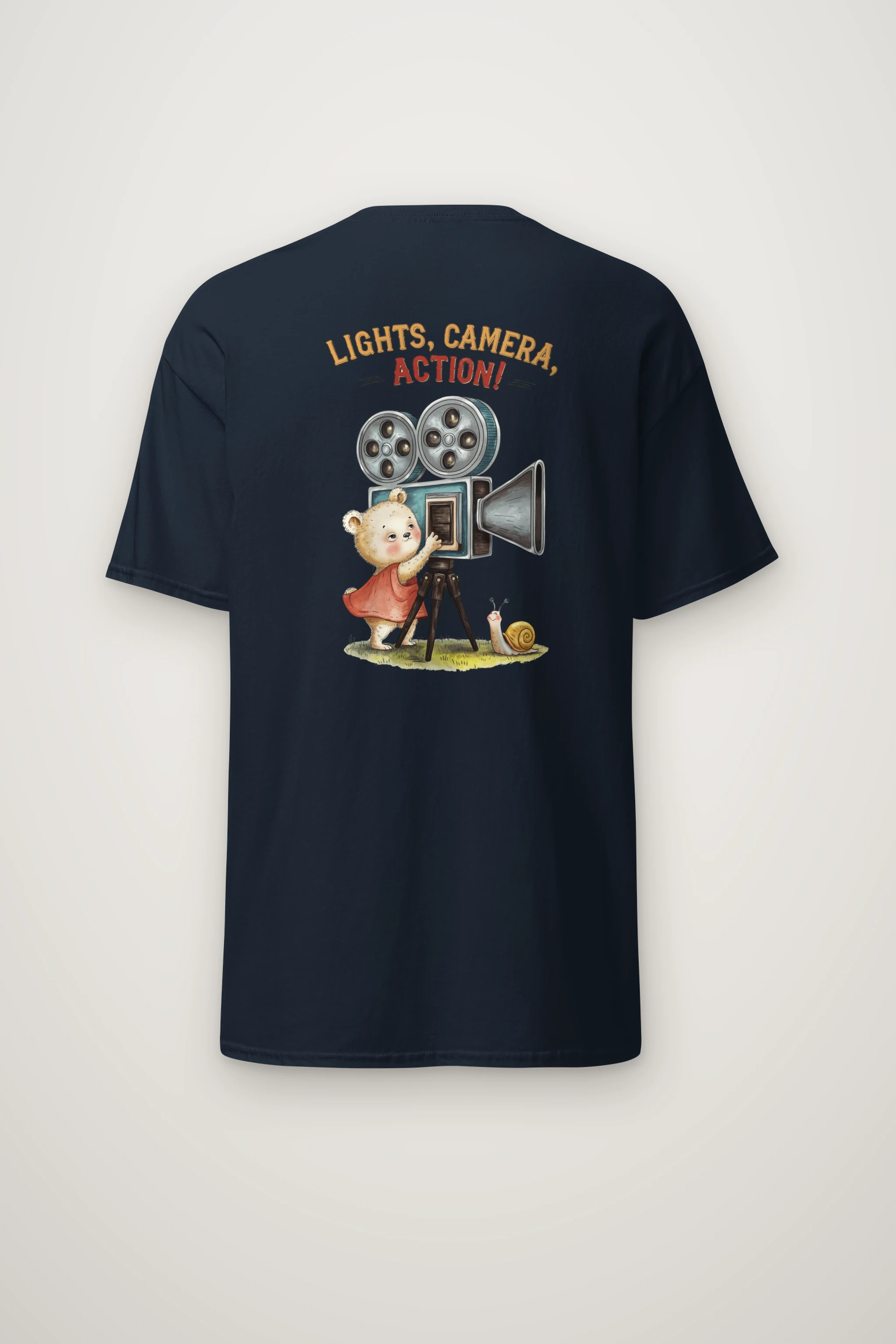 "Lights Camera Action" Heavyweight Unisex Crewneck T-shirt