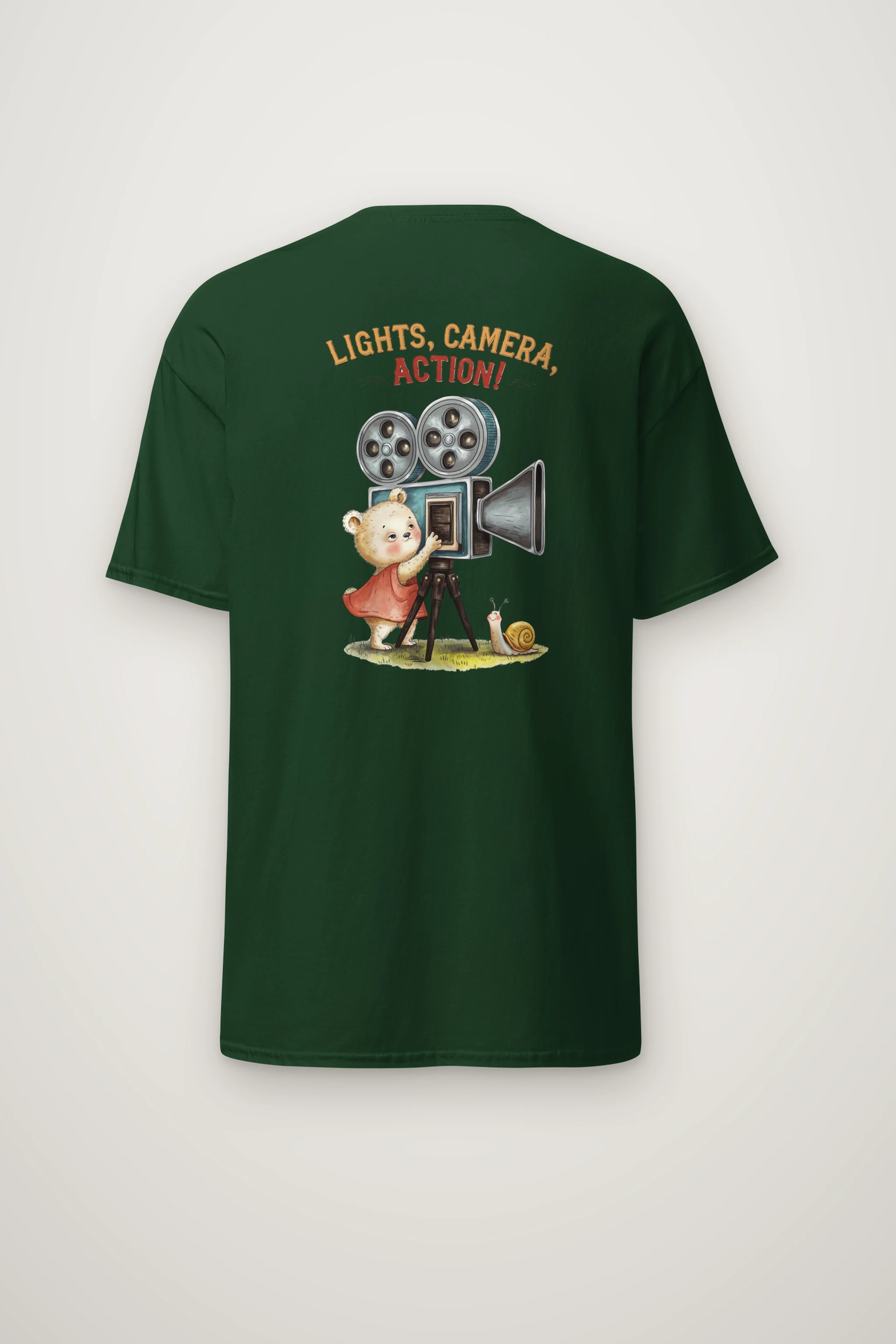 "Lights Camera Action" Heavyweight Unisex Crewneck T-shirt