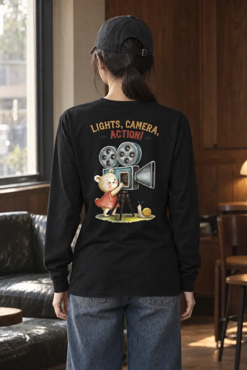 "Lights, Camera, Action!" Unisex Longsleeve T-shirt