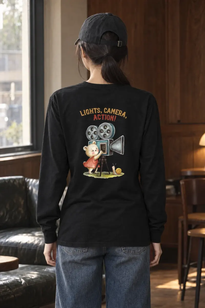 "Lights, Camera, Action!" Unisex Longsleeve T-shirt