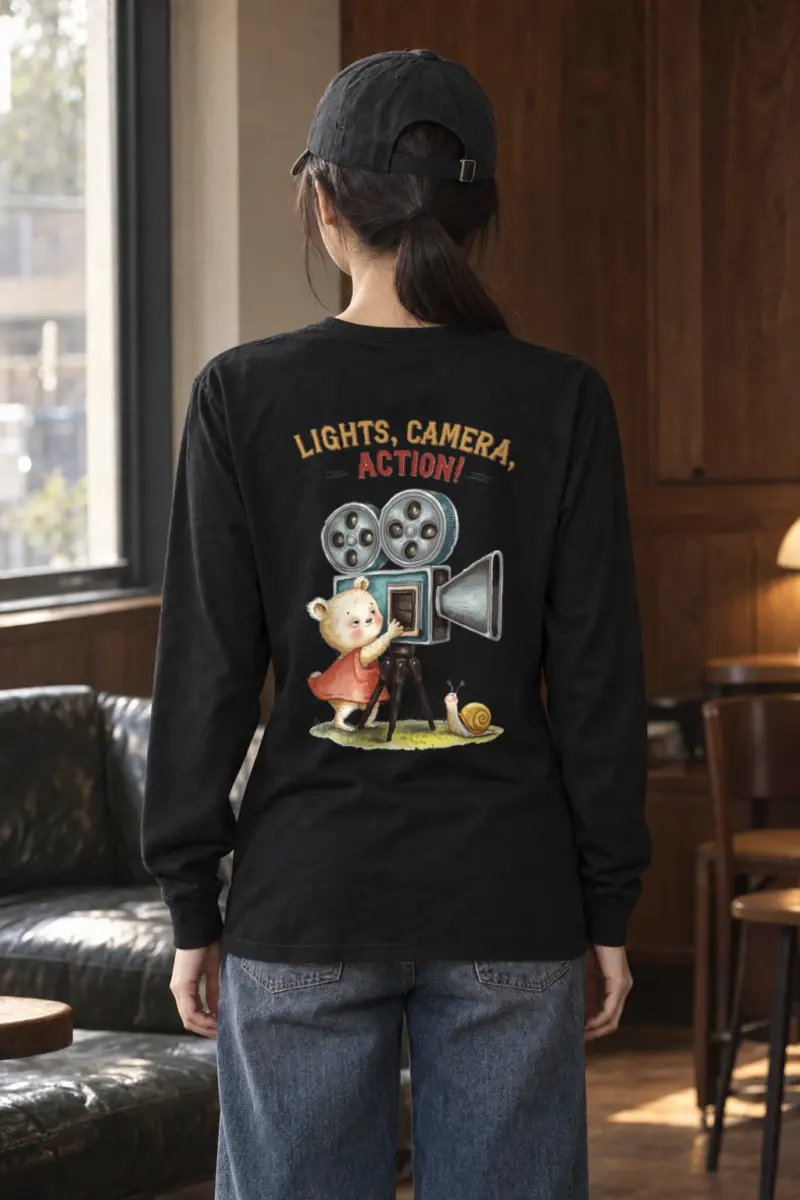 "Lights, Camera, Action!" Unisex Longsleeve T-shirt