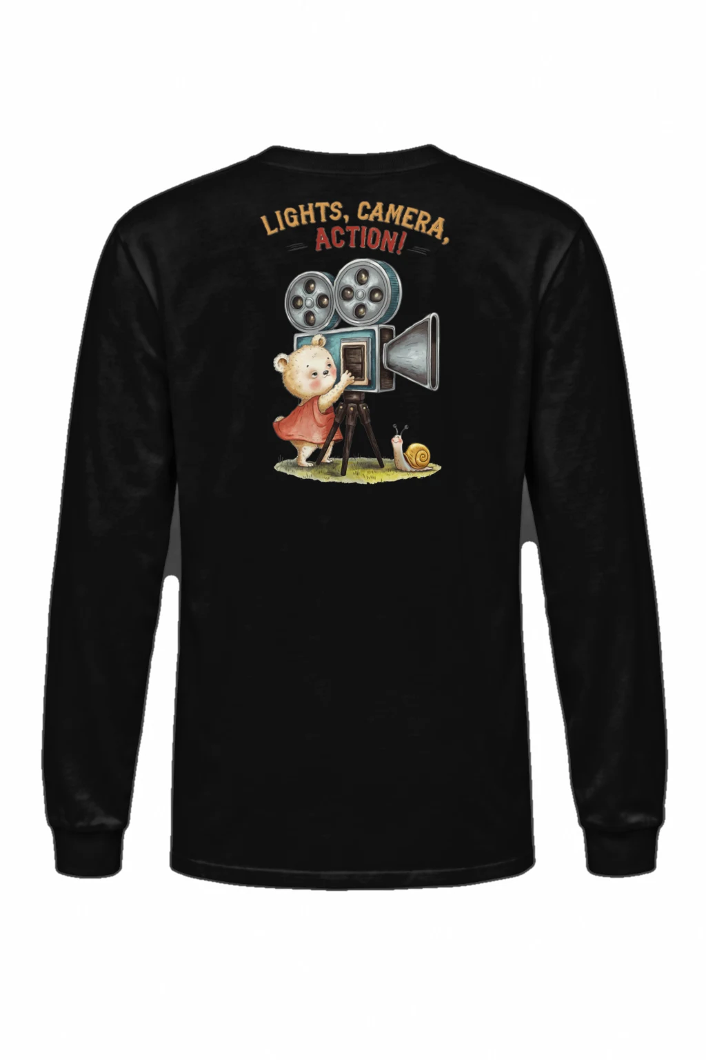 "Lights, Camera, Action!" Unisex Longsleeve T-shirt | Gildan 2400