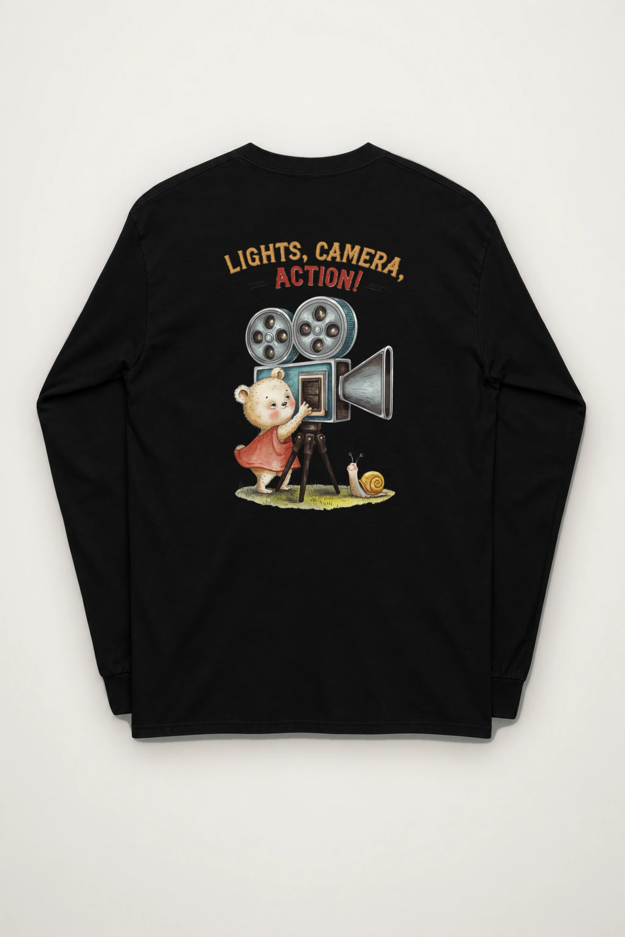 "Lights, Camera, Action!" Unisex Longsleeve T-shirt