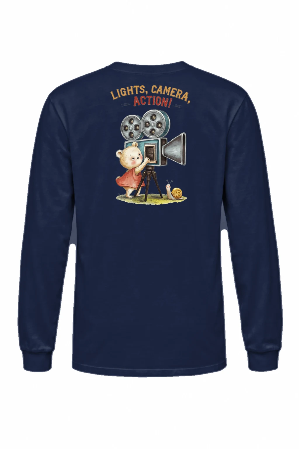 "Lights, Camera, Action!" Unisex Longsleeve T-shirt | Gildan 2400