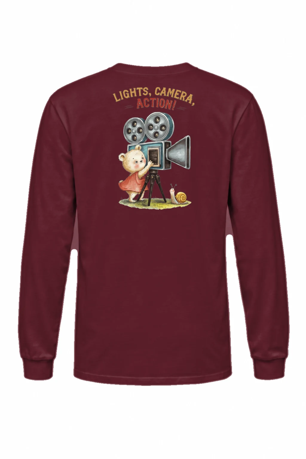 "Lights, Camera, Action!" Unisex Longsleeve T-shirt | Gildan 2400