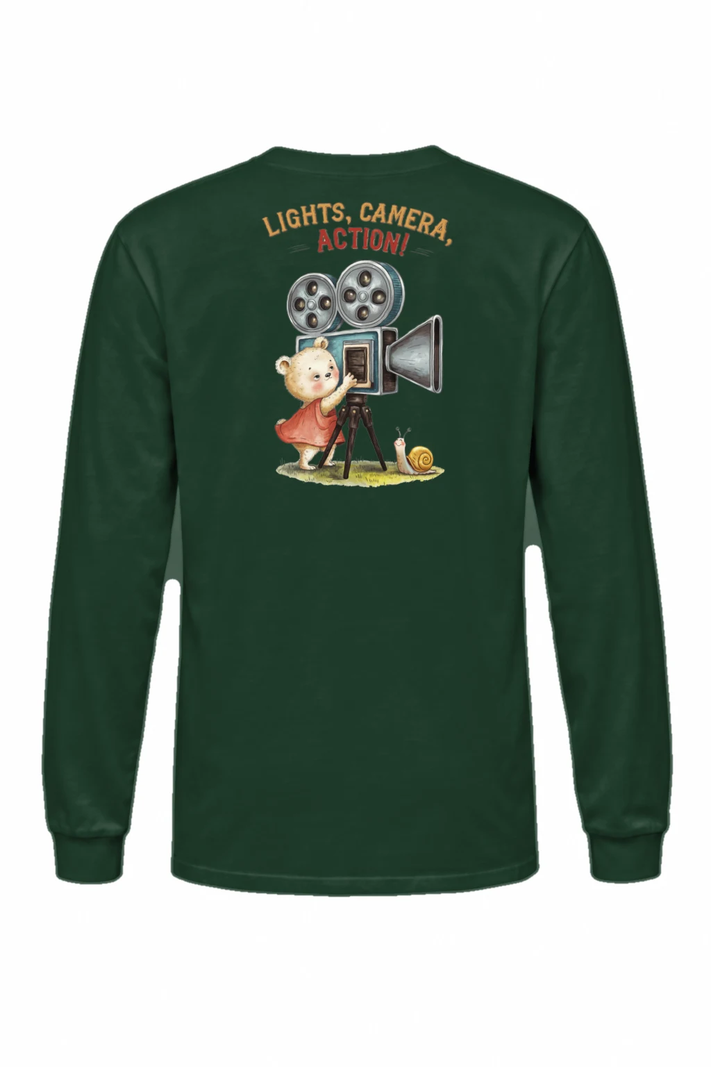 "Lights, Camera, Action!" Unisex Longsleeve T-shirt | Gildan 2400
