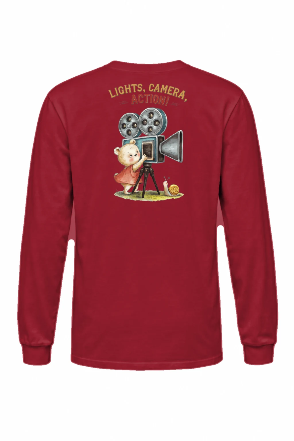 "Lights, Camera, Action!" Unisex Longsleeve T-shirt | Gildan 2400