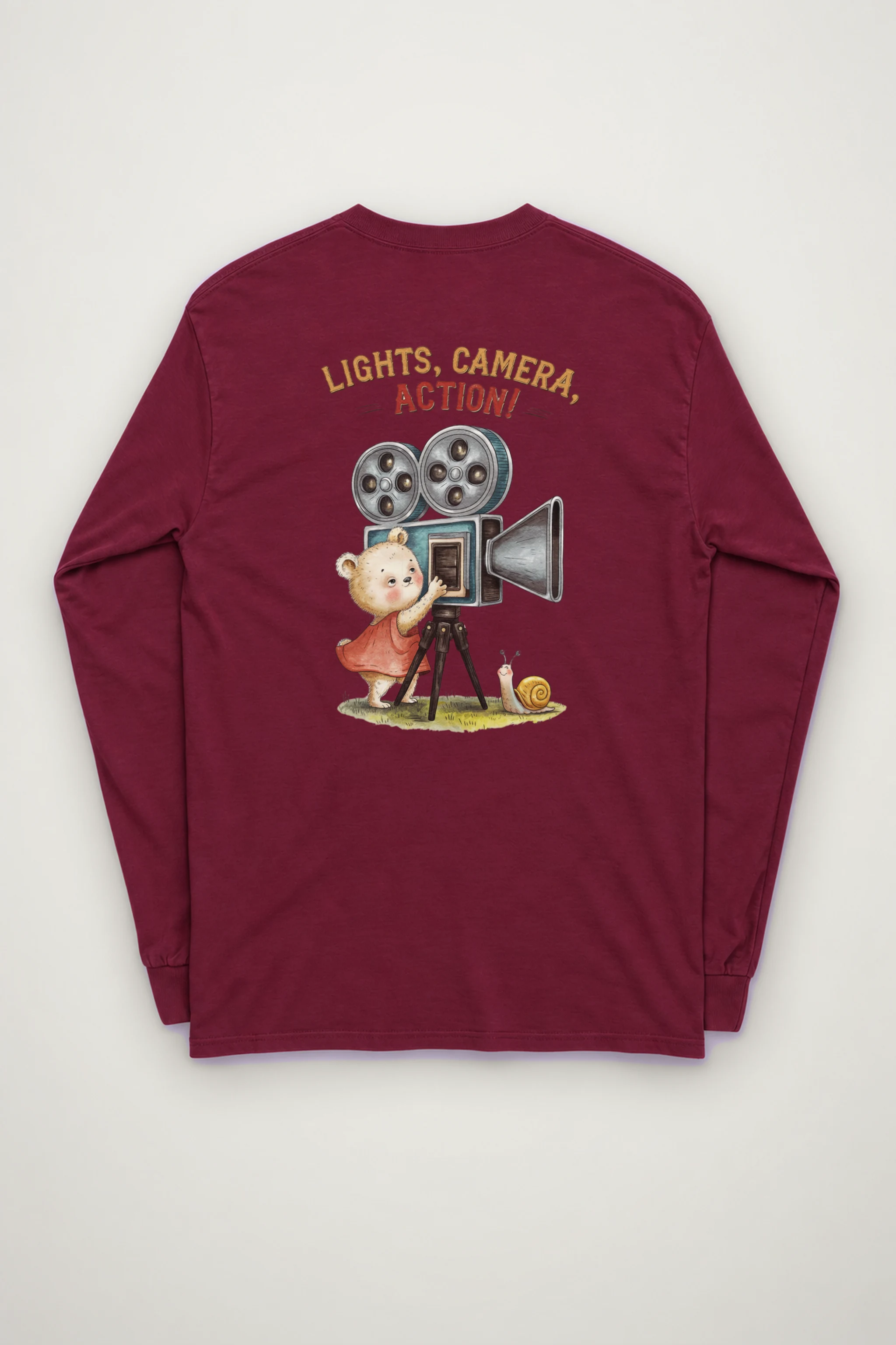"Lights, Camera, Action!" Unisex Longsleeve T-shirt