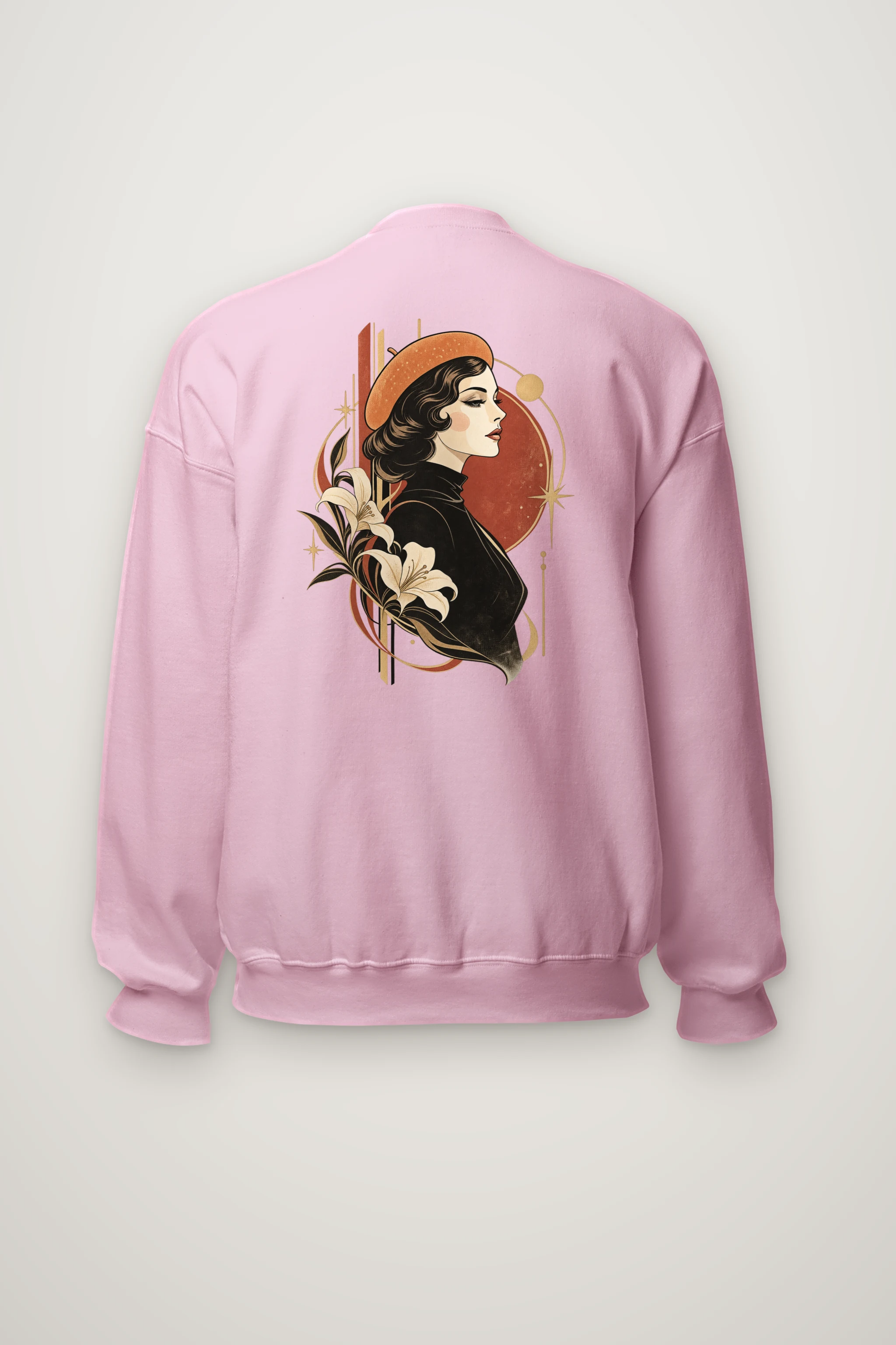 "Lily Beret Muse" Heavy Blend Unisex Crewneck Sweatshirt