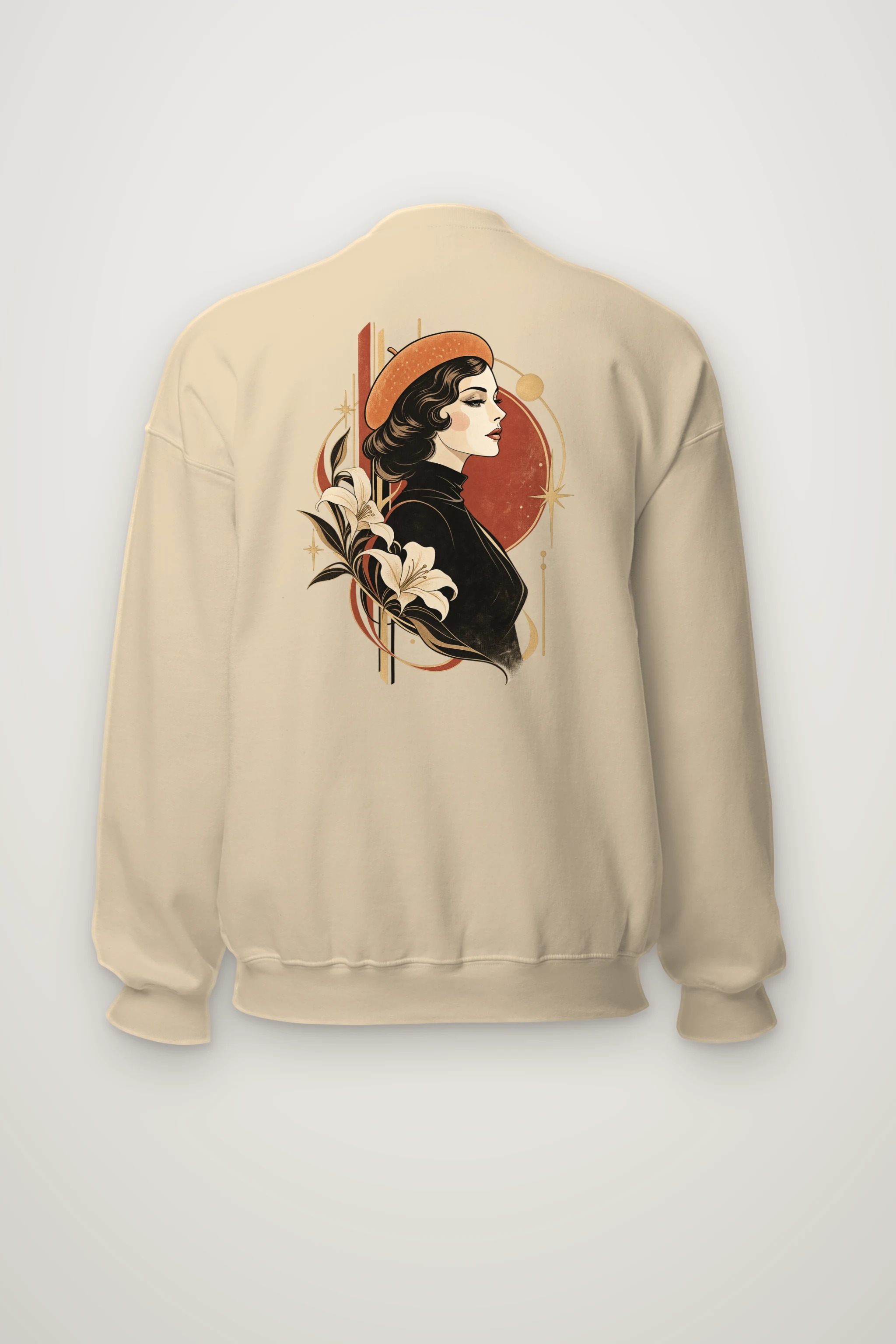 "Lily Beret Muse" Heavy Blend Unisex Crewneck Sweatshirt