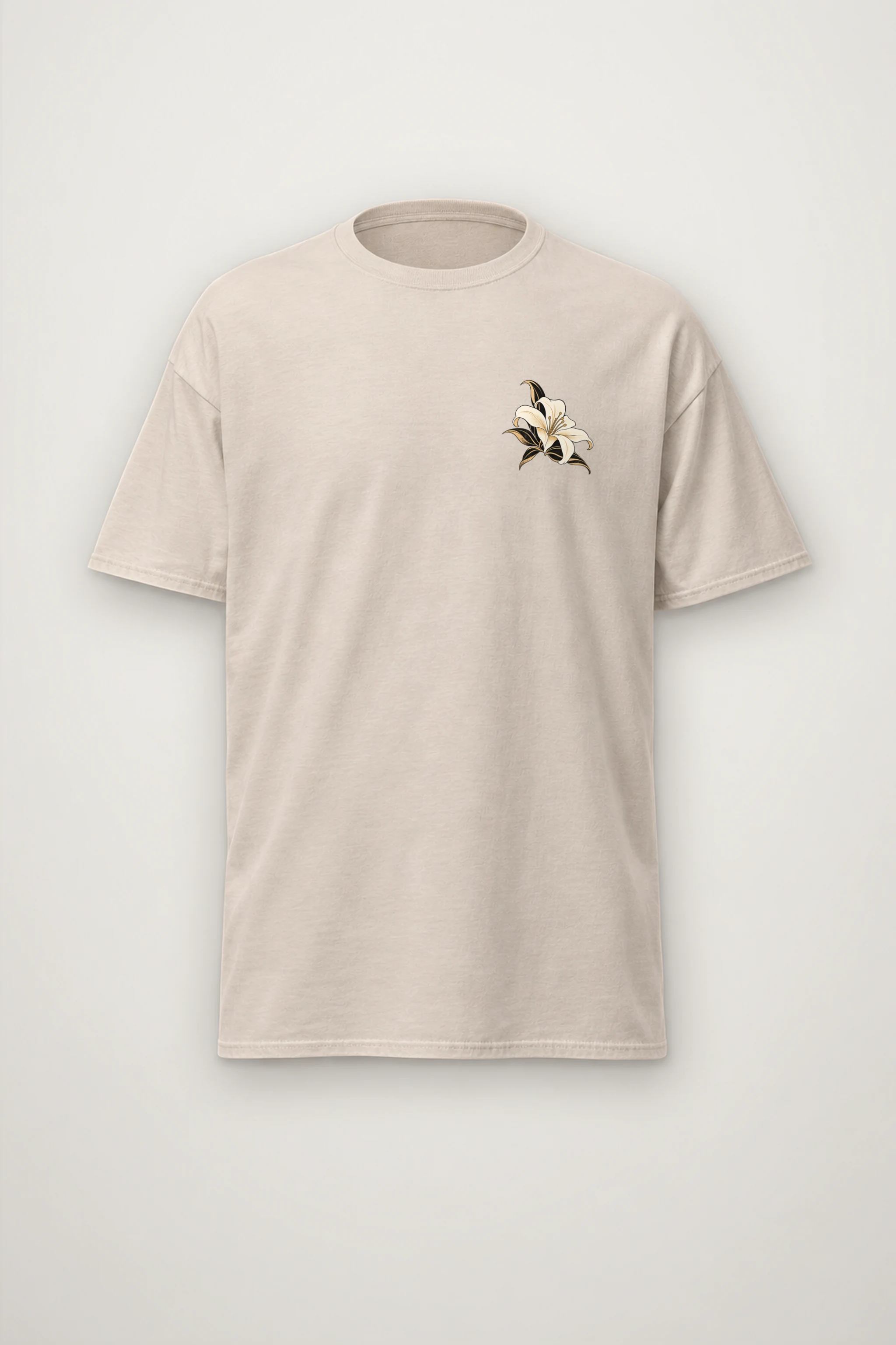 "Lily Beret Muse" Heavyweight Unisex Crewneck T-shirt