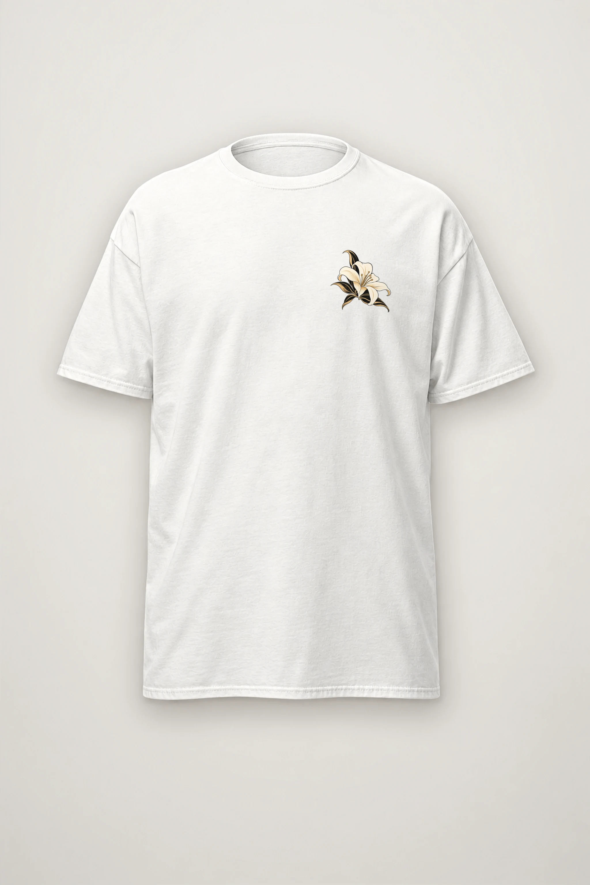 "Lily Beret Muse" Heavyweight Unisex Crewneck T-shirt