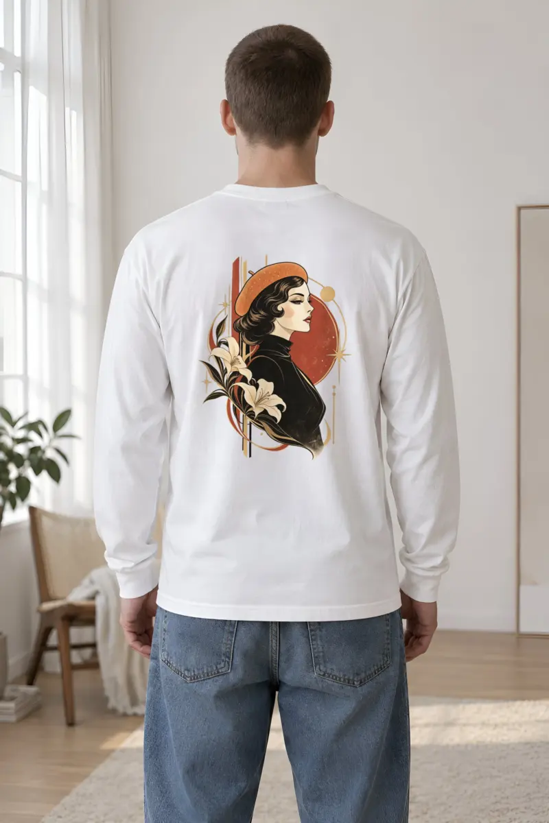 "Lily Beret Muse" Unisex Longsleeve T-shirt