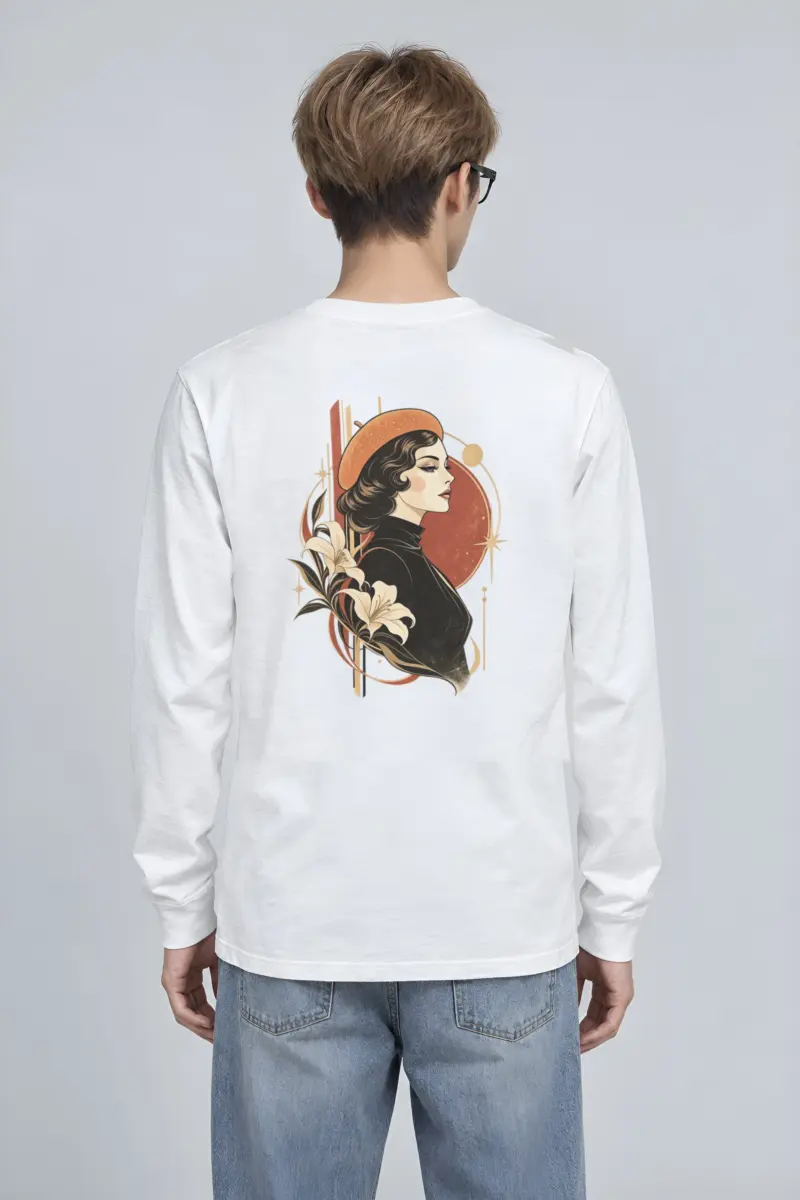 "Lily Beret Muse" Unisex Longsleeve T-shirt