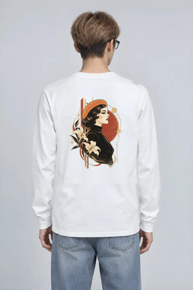 "Lily Beret Muse" Unisex Longsleeve T-shirt