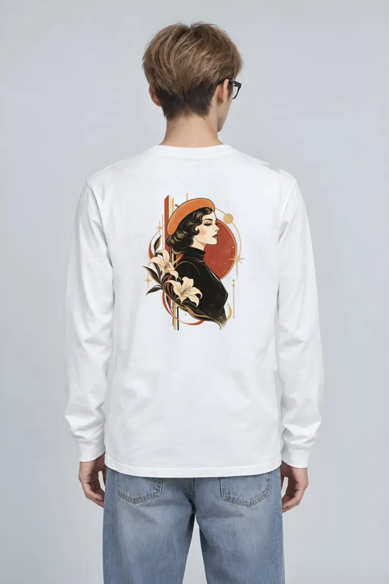 "Lily Beret Muse" Unisex Longsleeve T-shirt