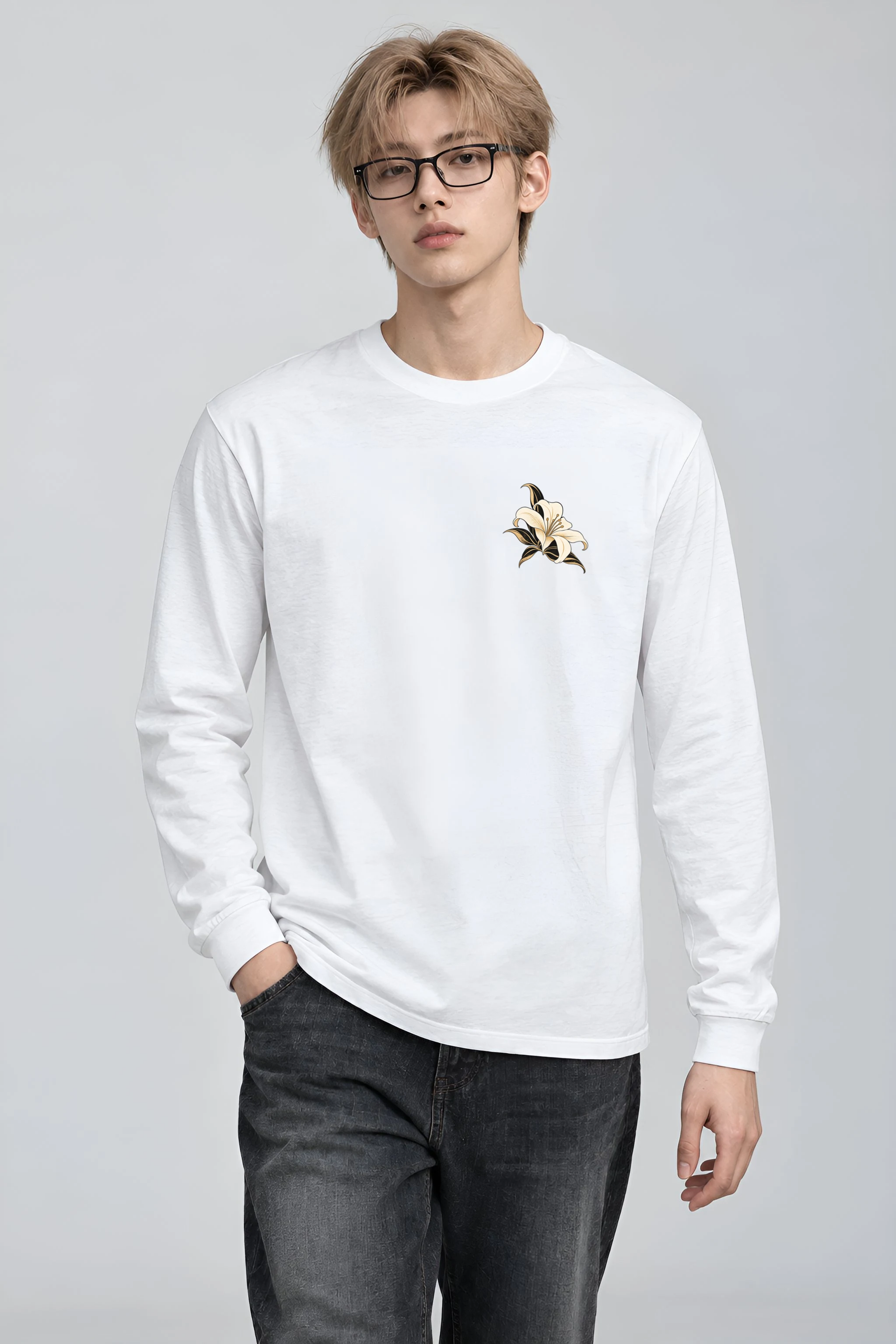 "Lily Beret Muse" Unisex Longsleeve T-shirt