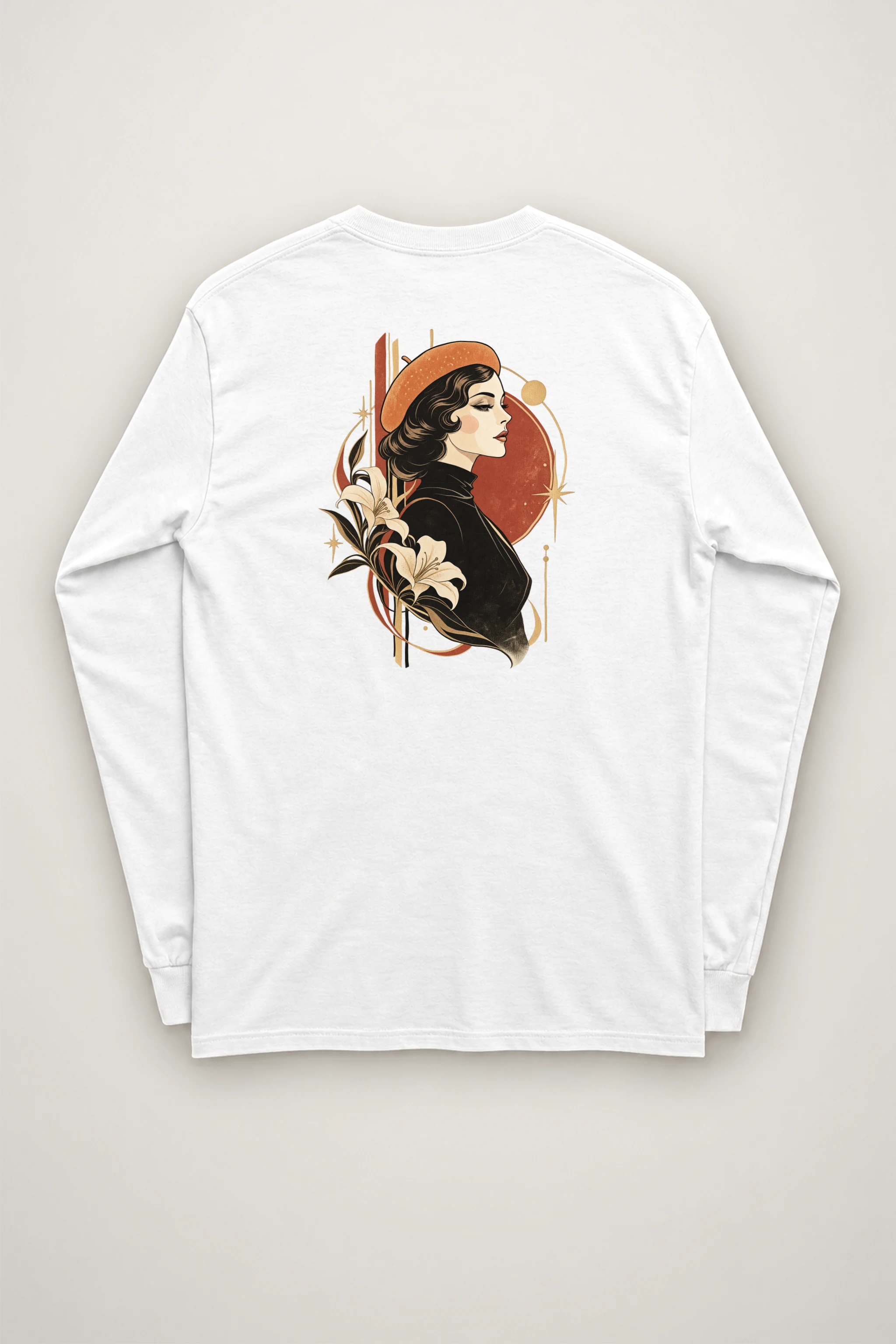 "Lily Beret Muse" Unisex Longsleeve T-shirt