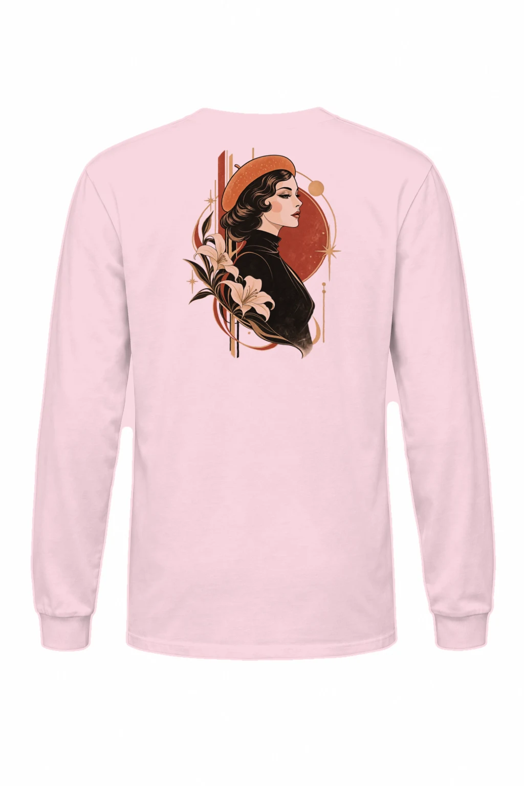 "Lily Beret Muse" Unisex Longsleeve T-shirt | Gildan 2400