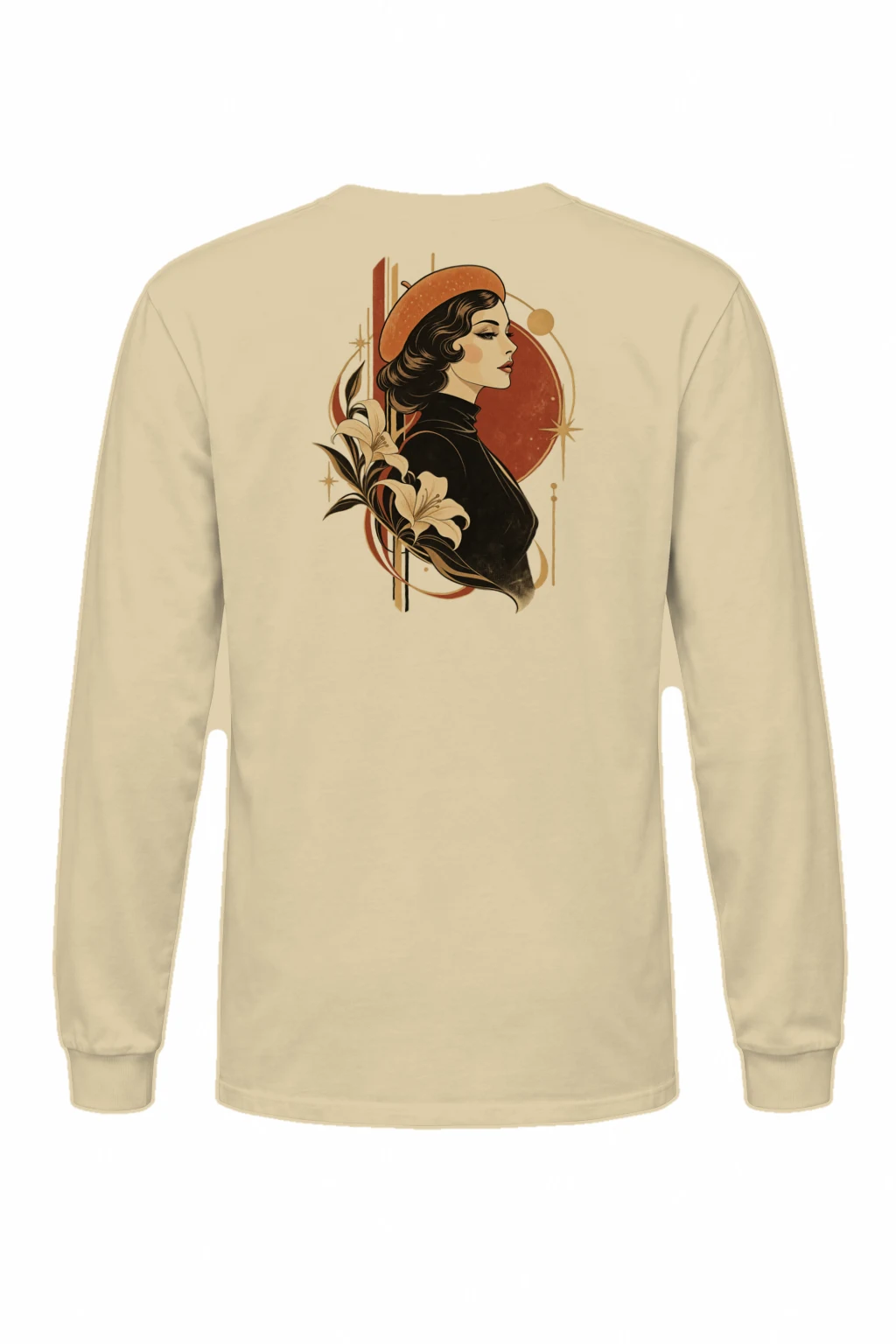 "Lily Beret Muse" Unisex Longsleeve T-shirt | Gildan 2400