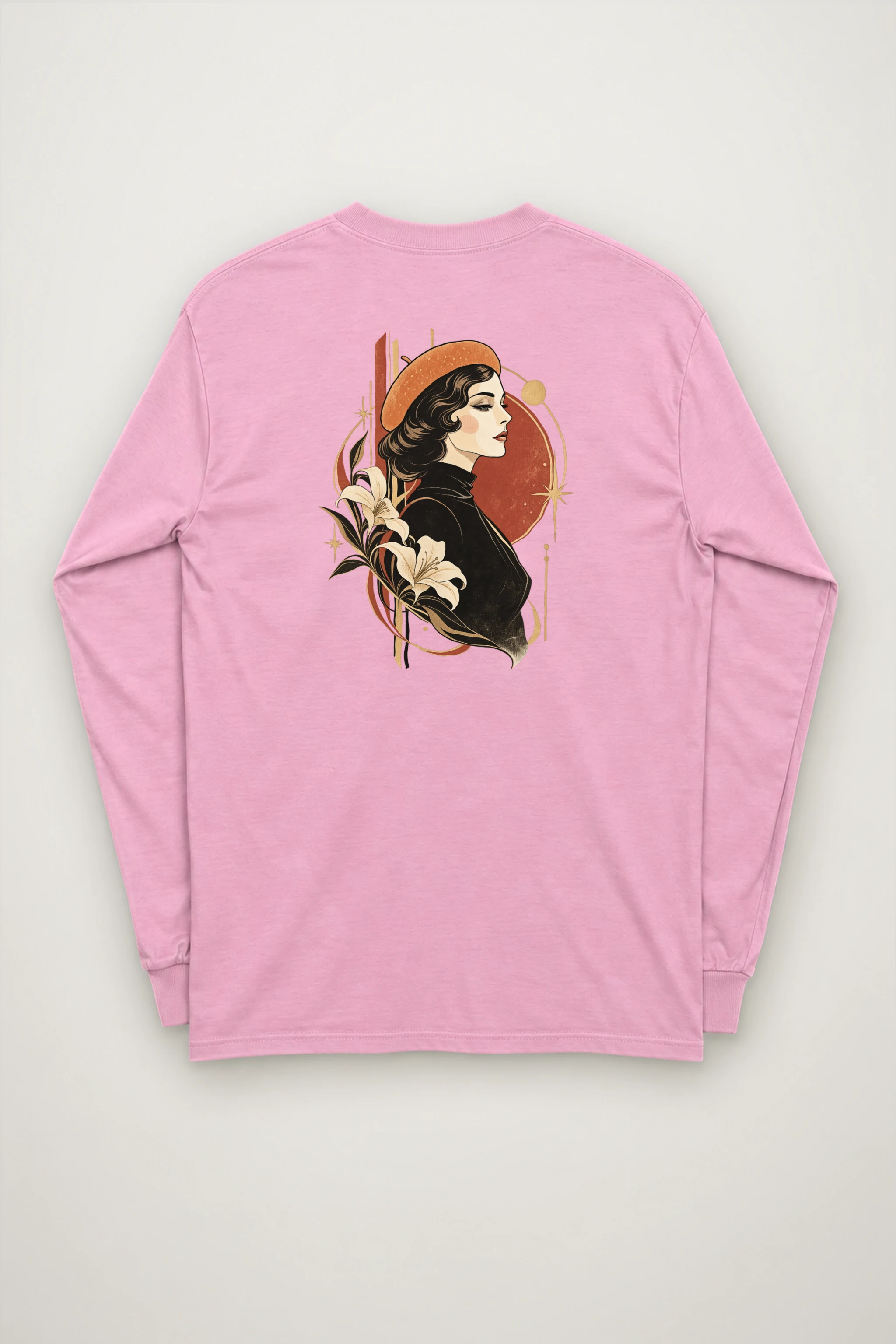 "Lily Beret Muse" Unisex Longsleeve T-shirt