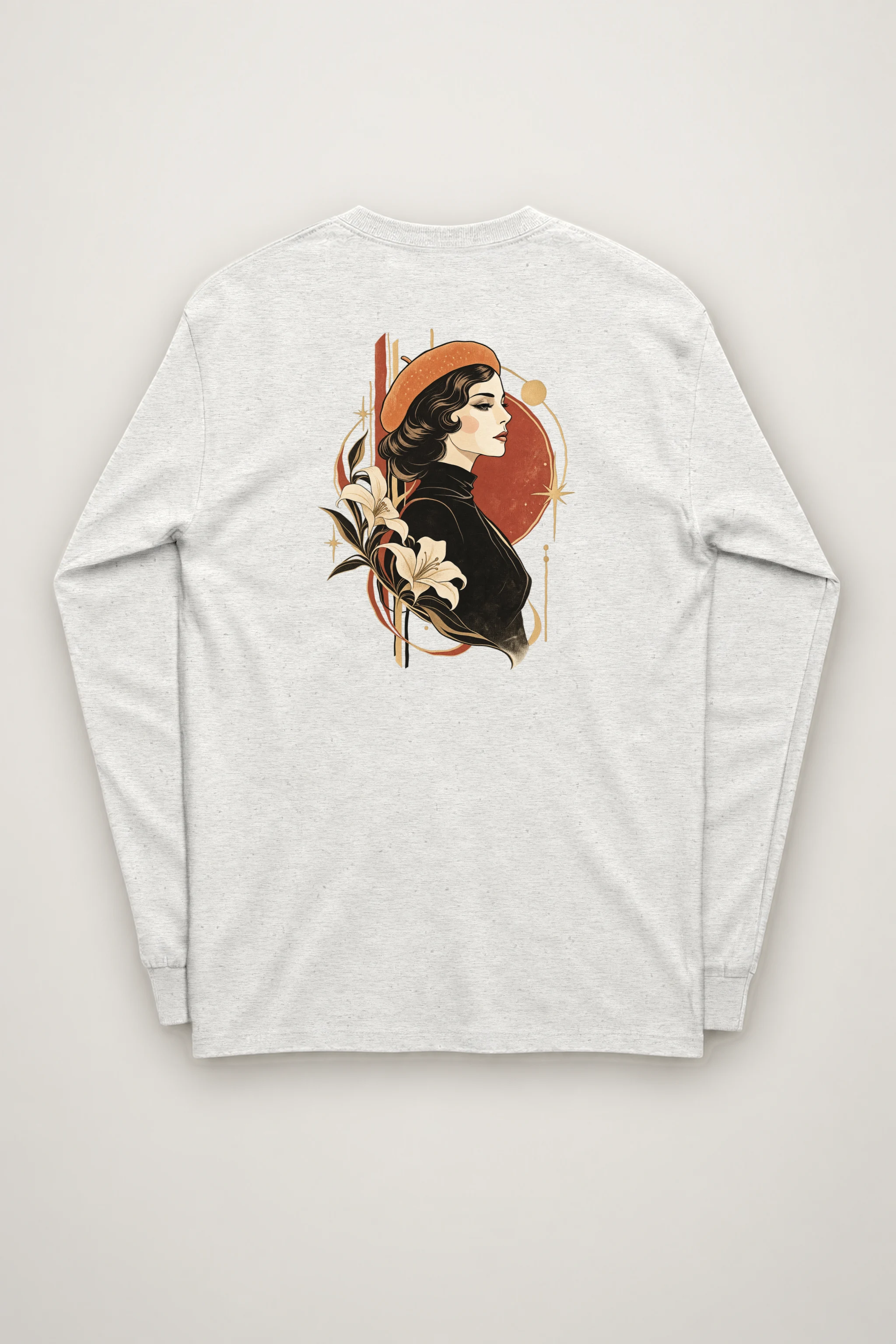 "Lily Beret Muse" Unisex Longsleeve T-shirt