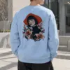 "Lily Hat Muse" Heavy Blend Unisex Crewneck Sweatshirt | Gildan 18000