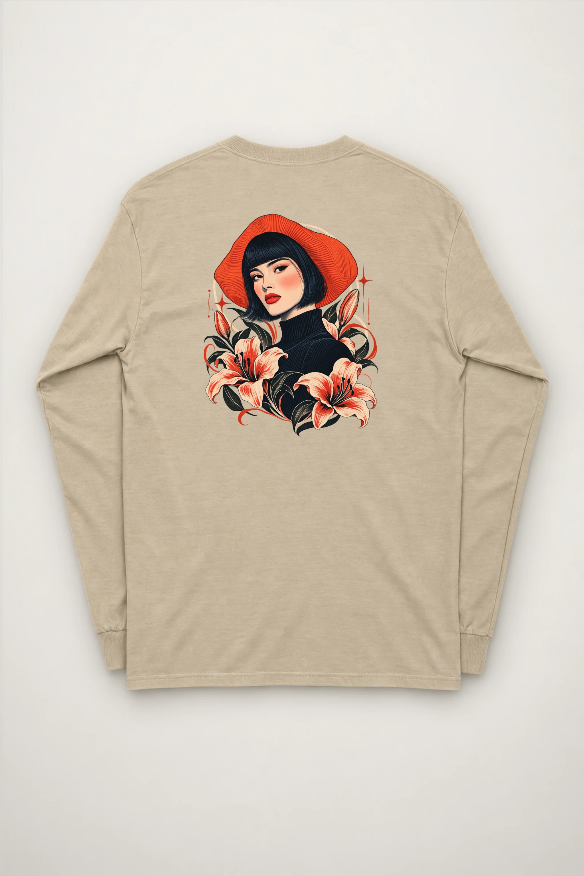 "Lily Hat Muse" Unisex Longsleeve T-shirt