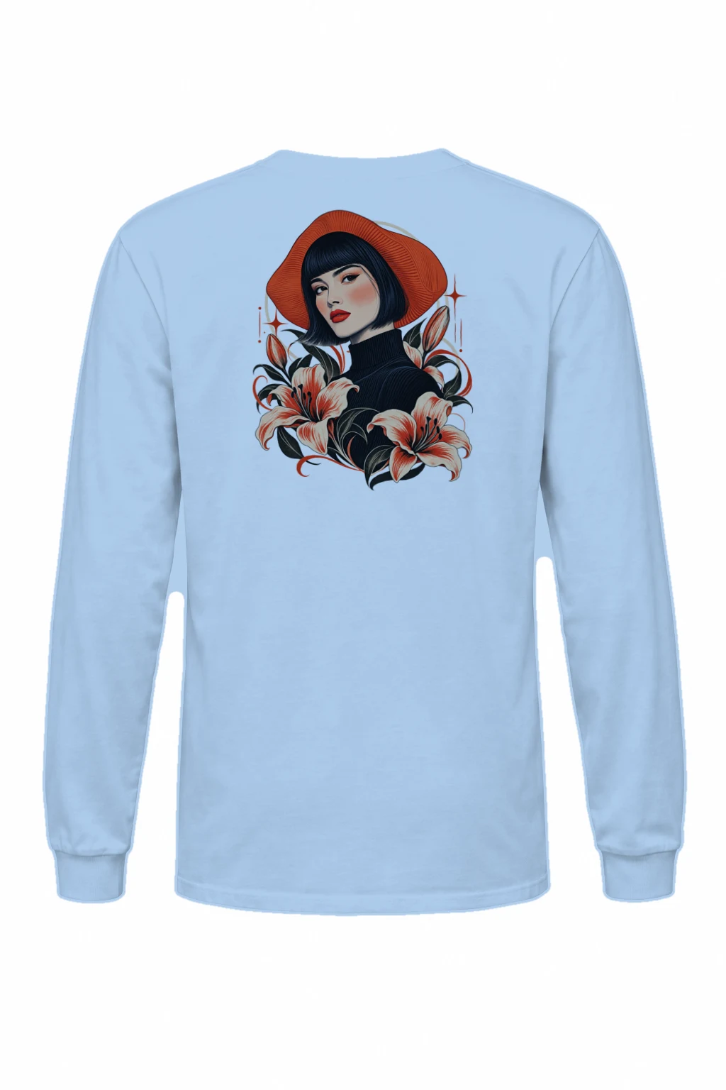 "Lily Hat Muse" Unisex Longsleeve T-shirt | Gildan 2400