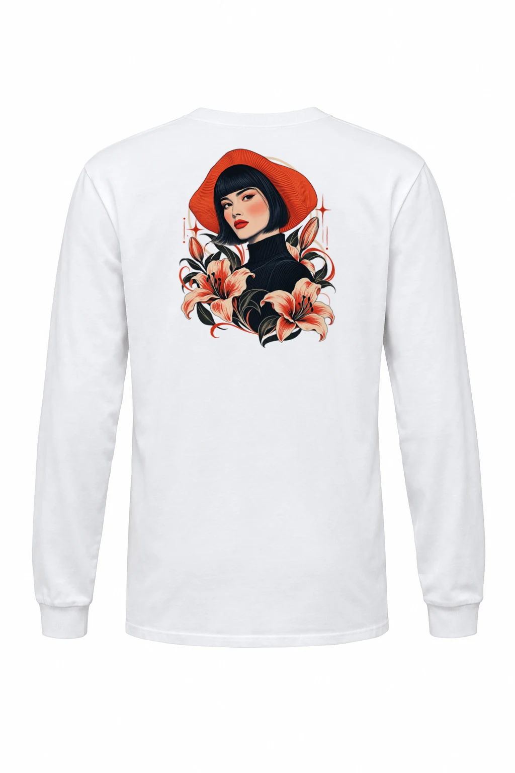 "Lily Hat Muse" Unisex Longsleeve T-shirt | Gildan 2400