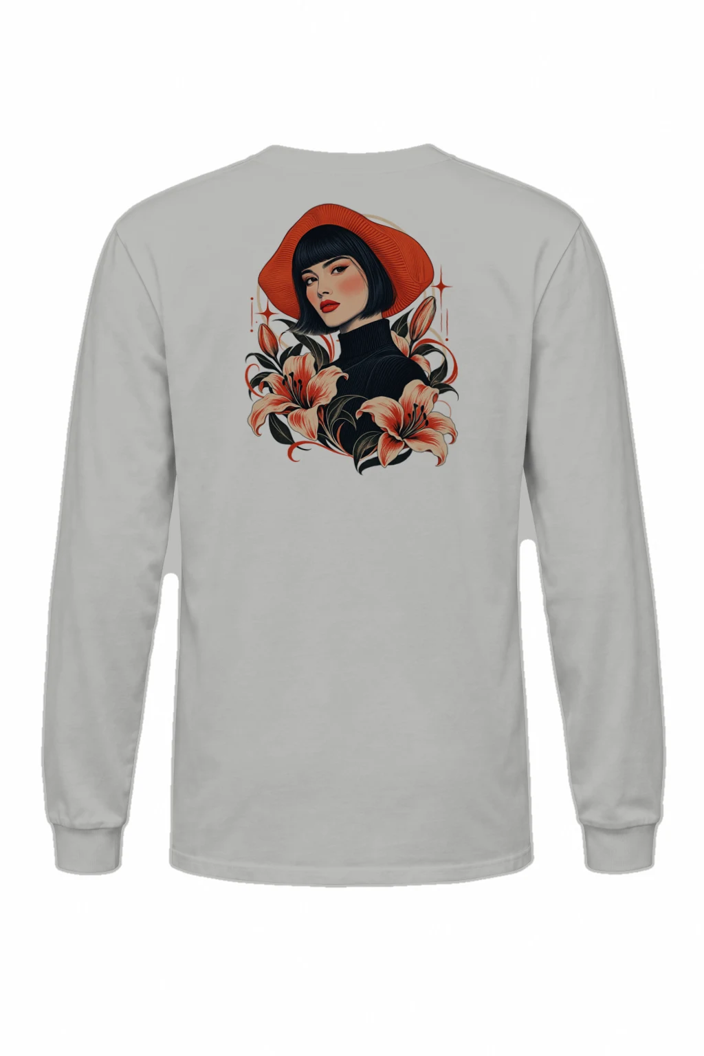 "Lily Hat Muse" Unisex Longsleeve T-shirt | Gildan 2400