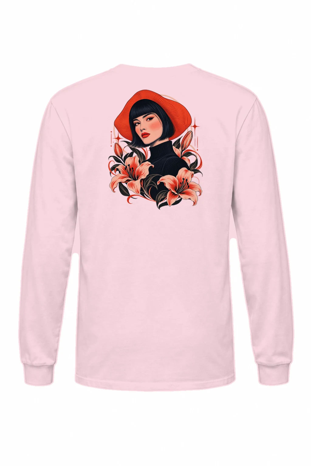 "Lily Hat Muse" Unisex Longsleeve T-shirt | Gildan 2400
