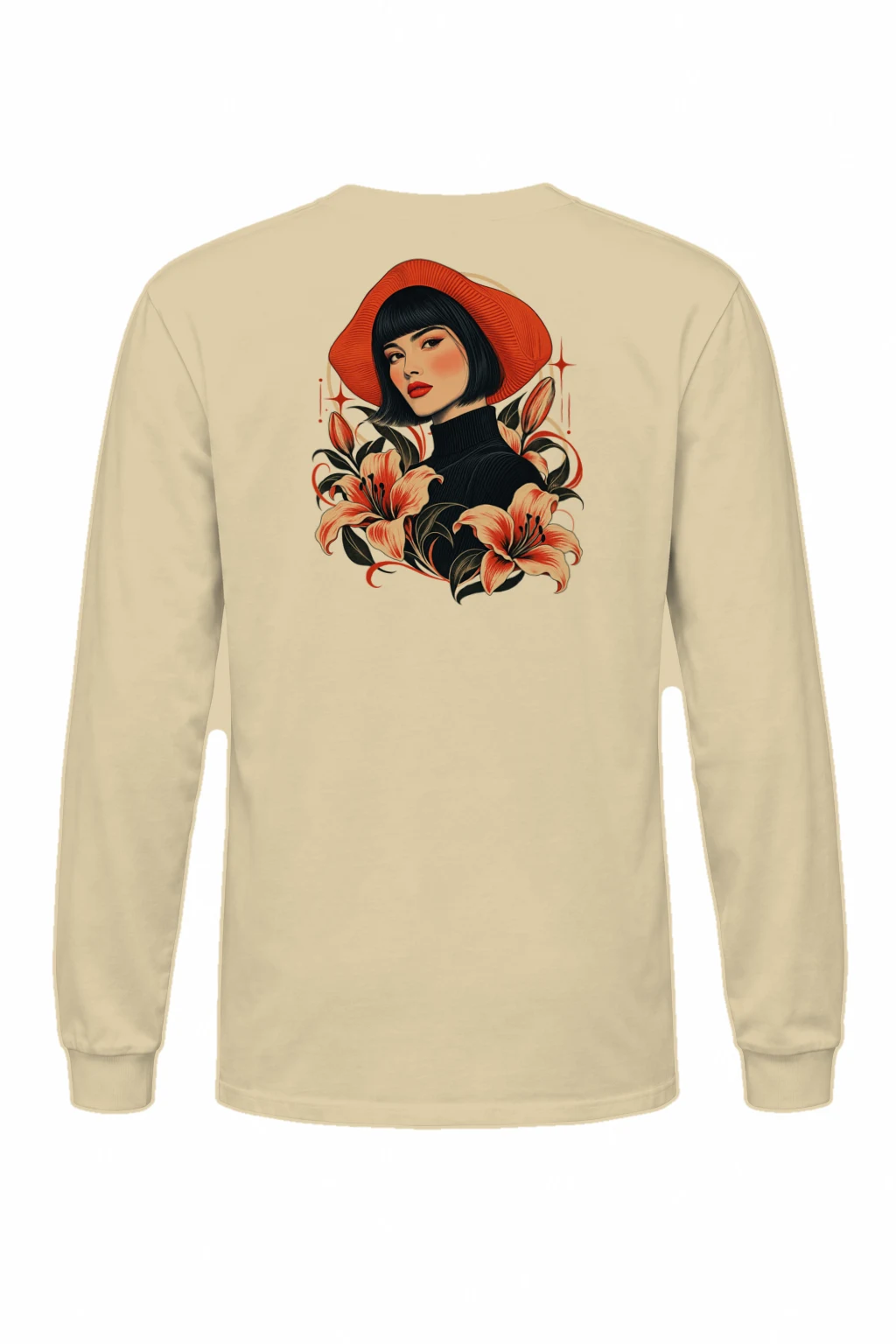 "Lily Hat Muse" Unisex Longsleeve T-shirt | Gildan 2400