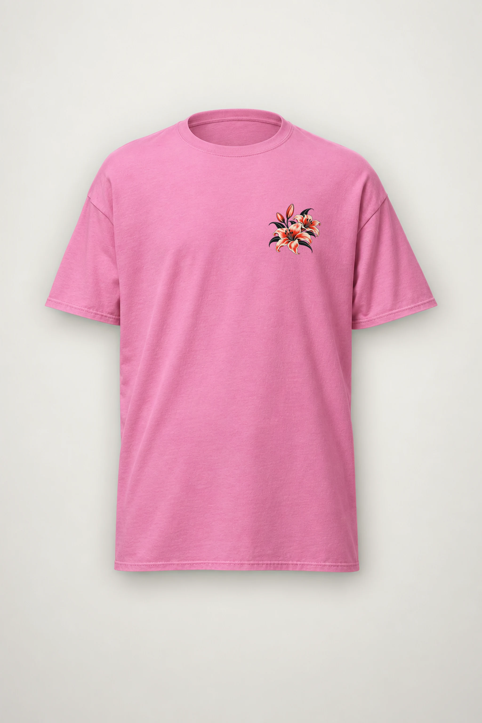 "Lily Noir" Heavyweight Unisex Crewneck T-shirt