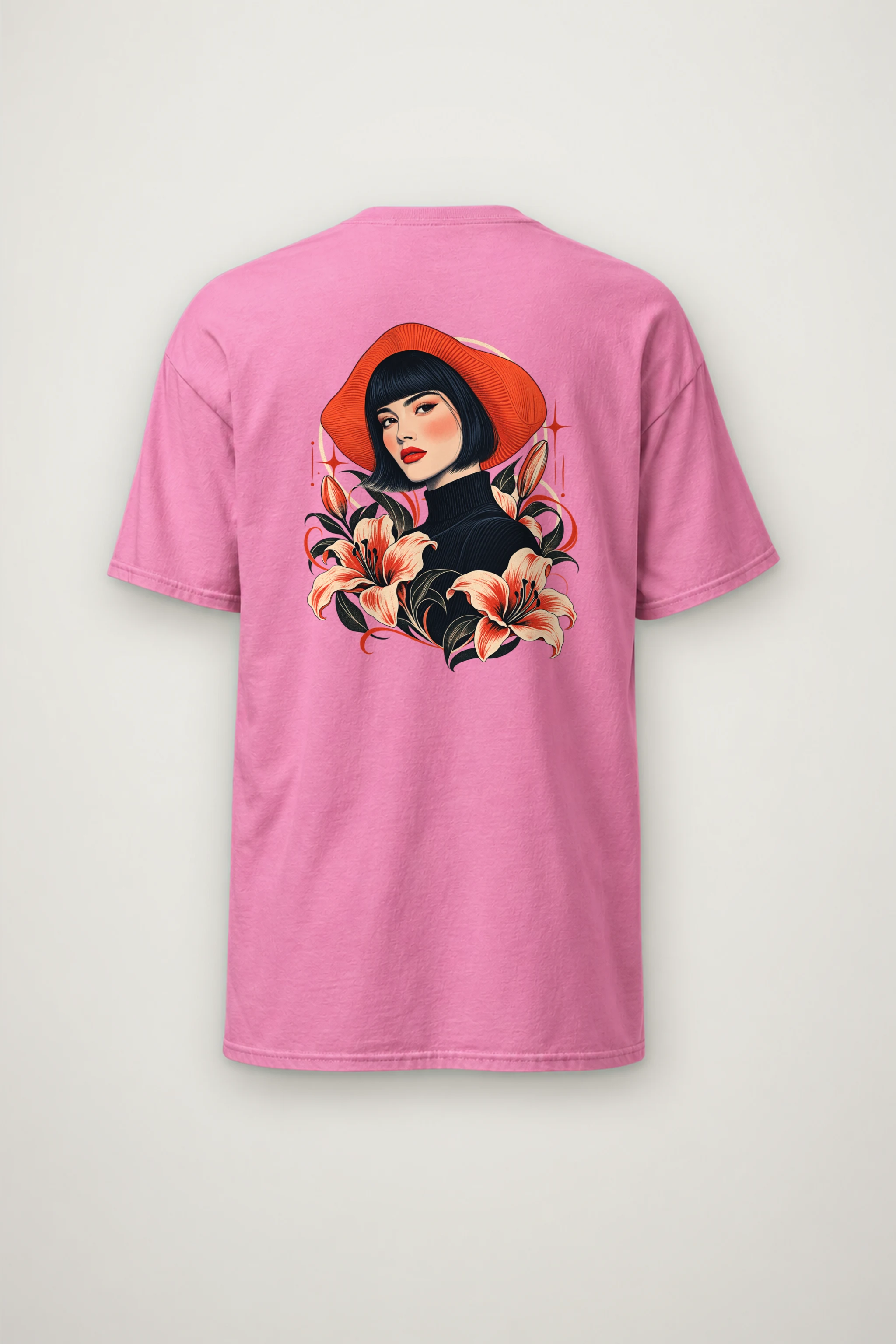 "Lily Noir" Heavyweight Unisex Crewneck T-shirt